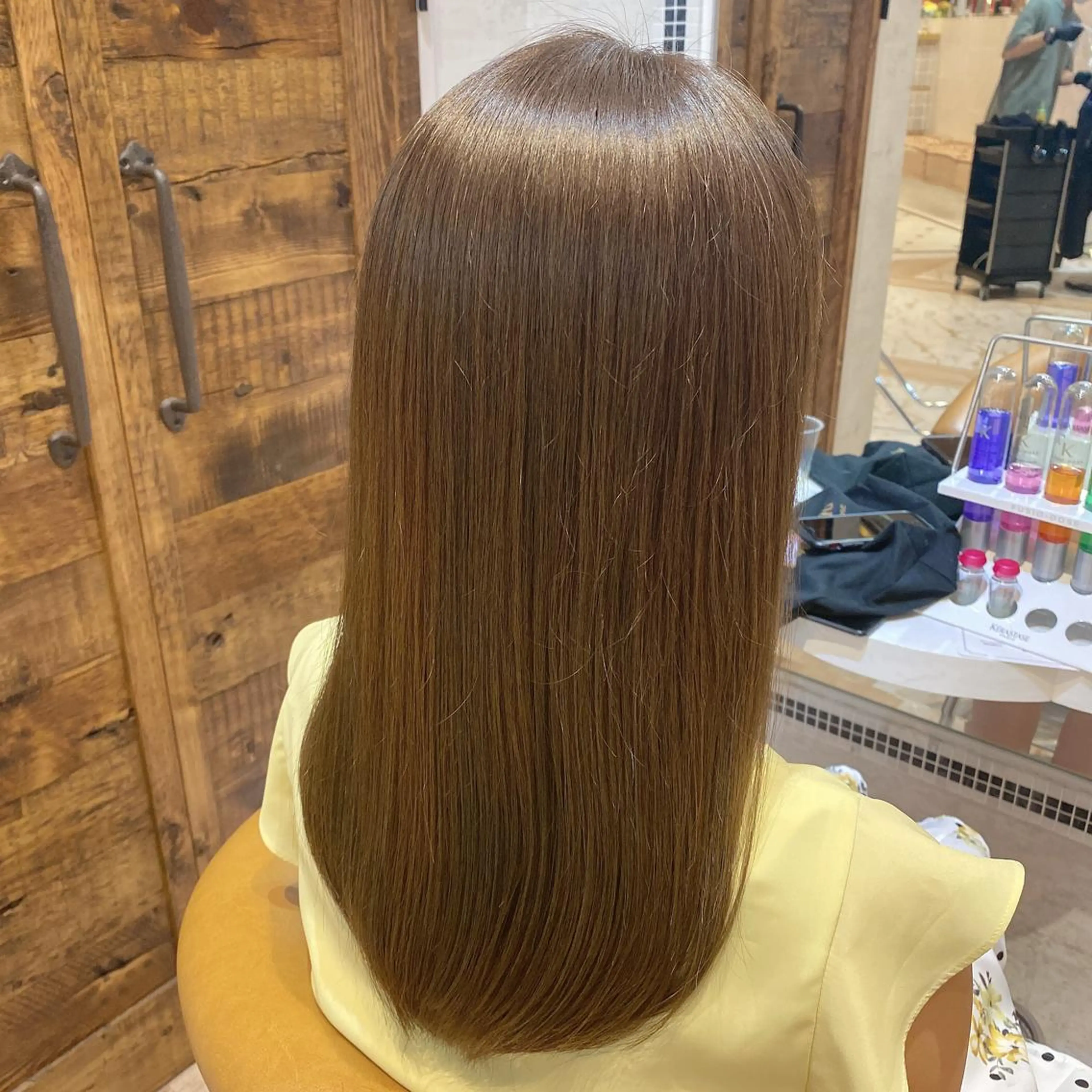 ミディアム カット ヘアカラー トリートメント 代表山口ひな 髪質改善のプロのヘアスタイル