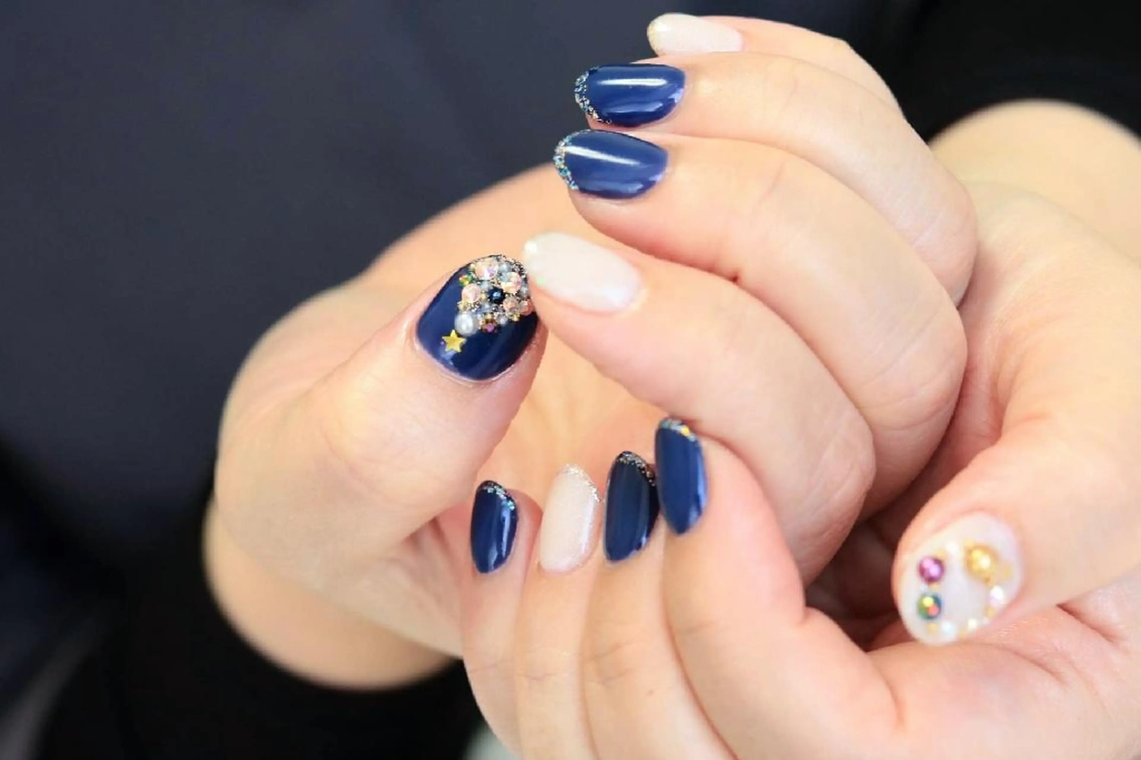 ネイル 冬ネイル クリスマス y-nail ★のネイルデザイン