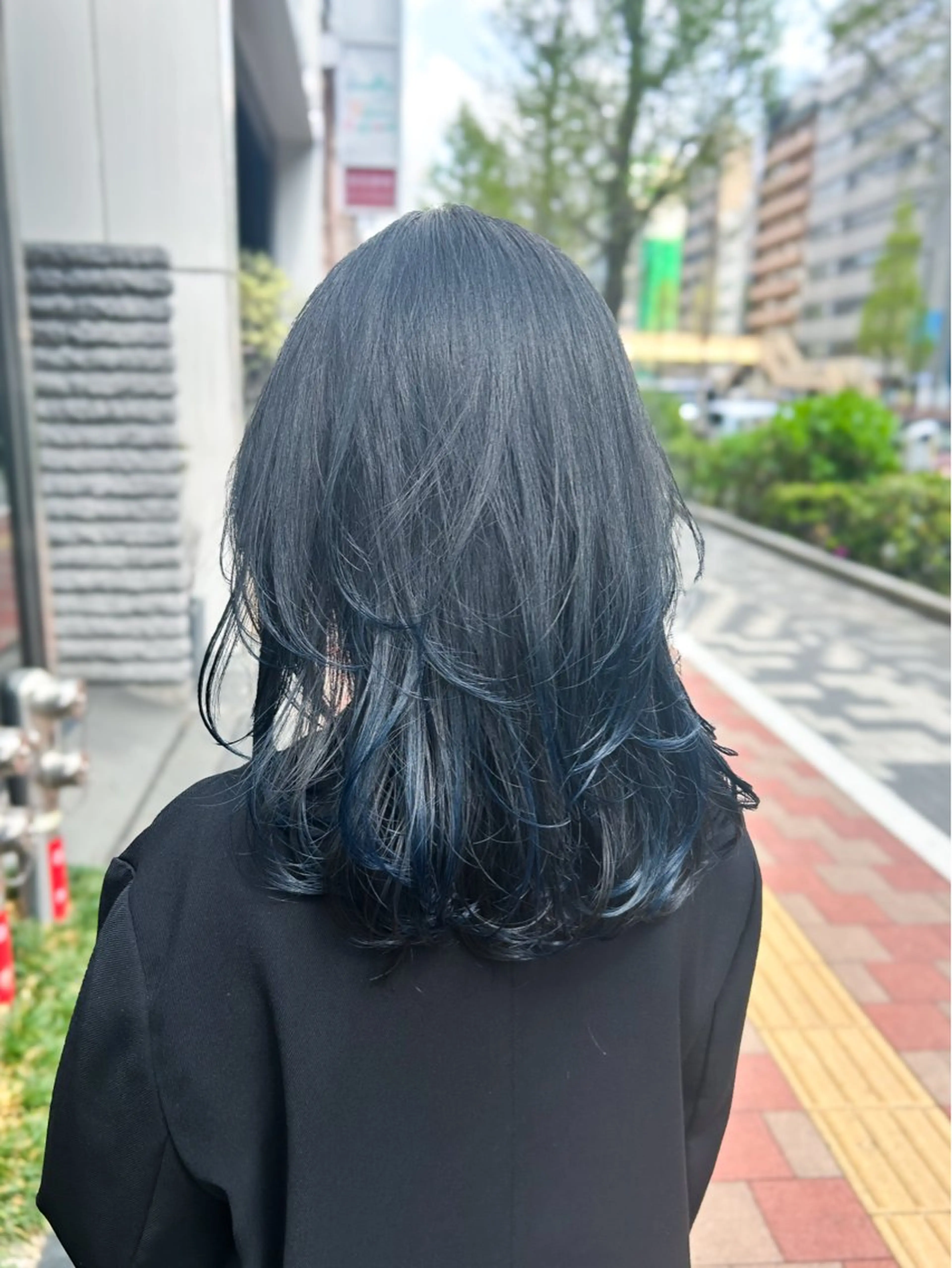 ミディアム カラー カット ヘアカラー トリートメント ヘッドスパ 顔周りレイヤー/ボブ 銀座✨中野まさひろのヘアスタイル