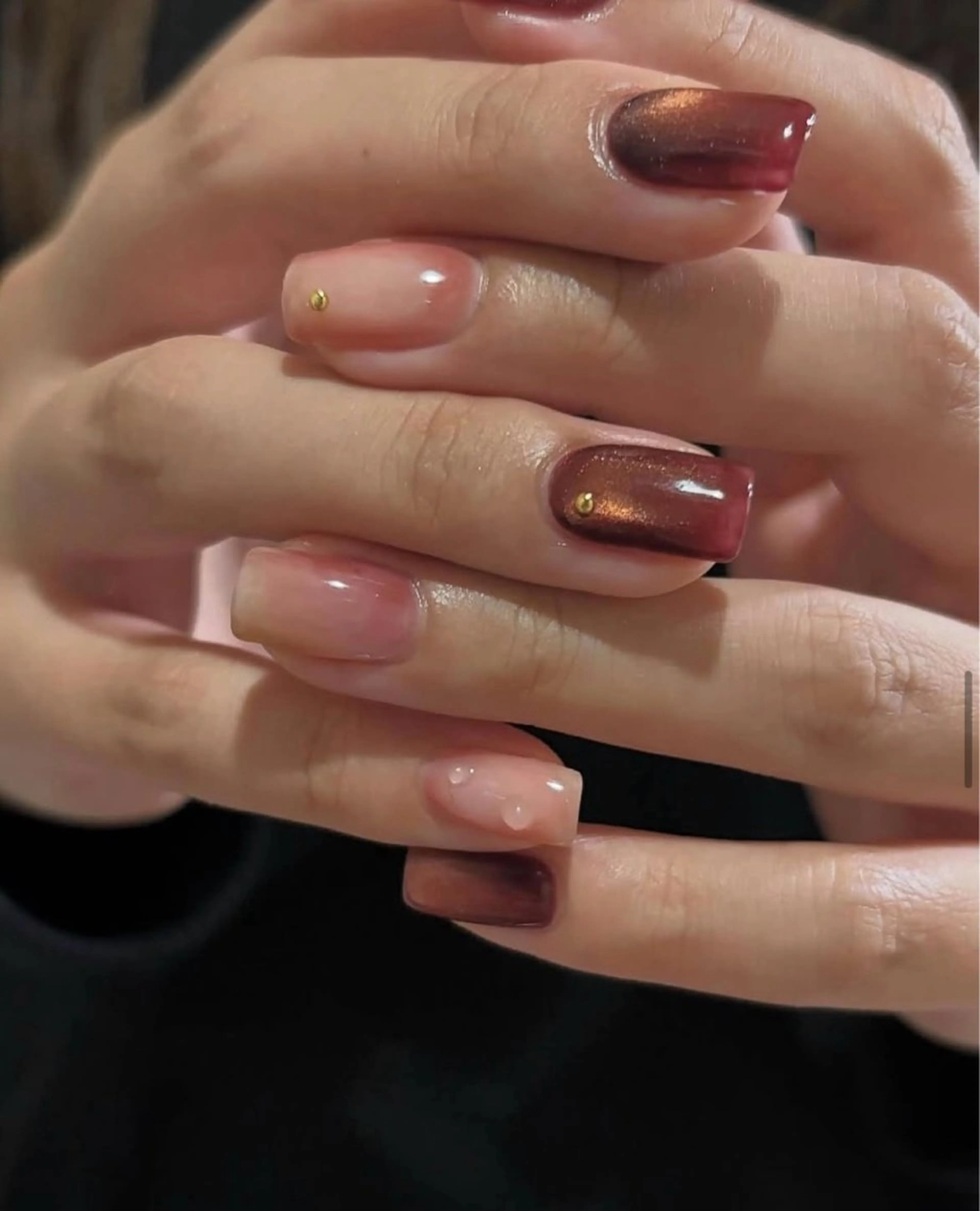 ネイル 韓国ネイル 持ち込み ニュアンスネイル ネイルチップ ハンドネイル JENNY ANA.CHUOのネイルデザイン