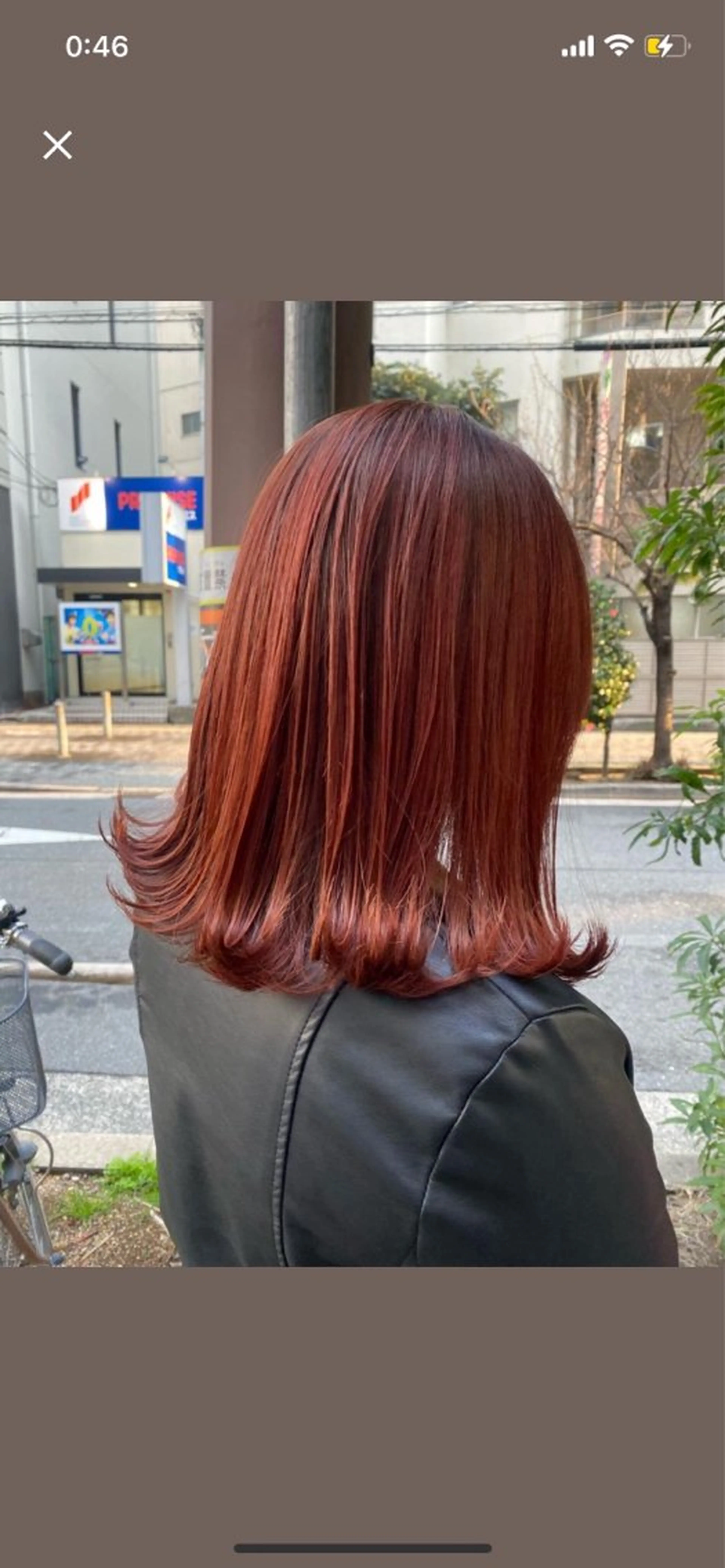 ミディアム カラー 松尾 遥花のヘアスタイル