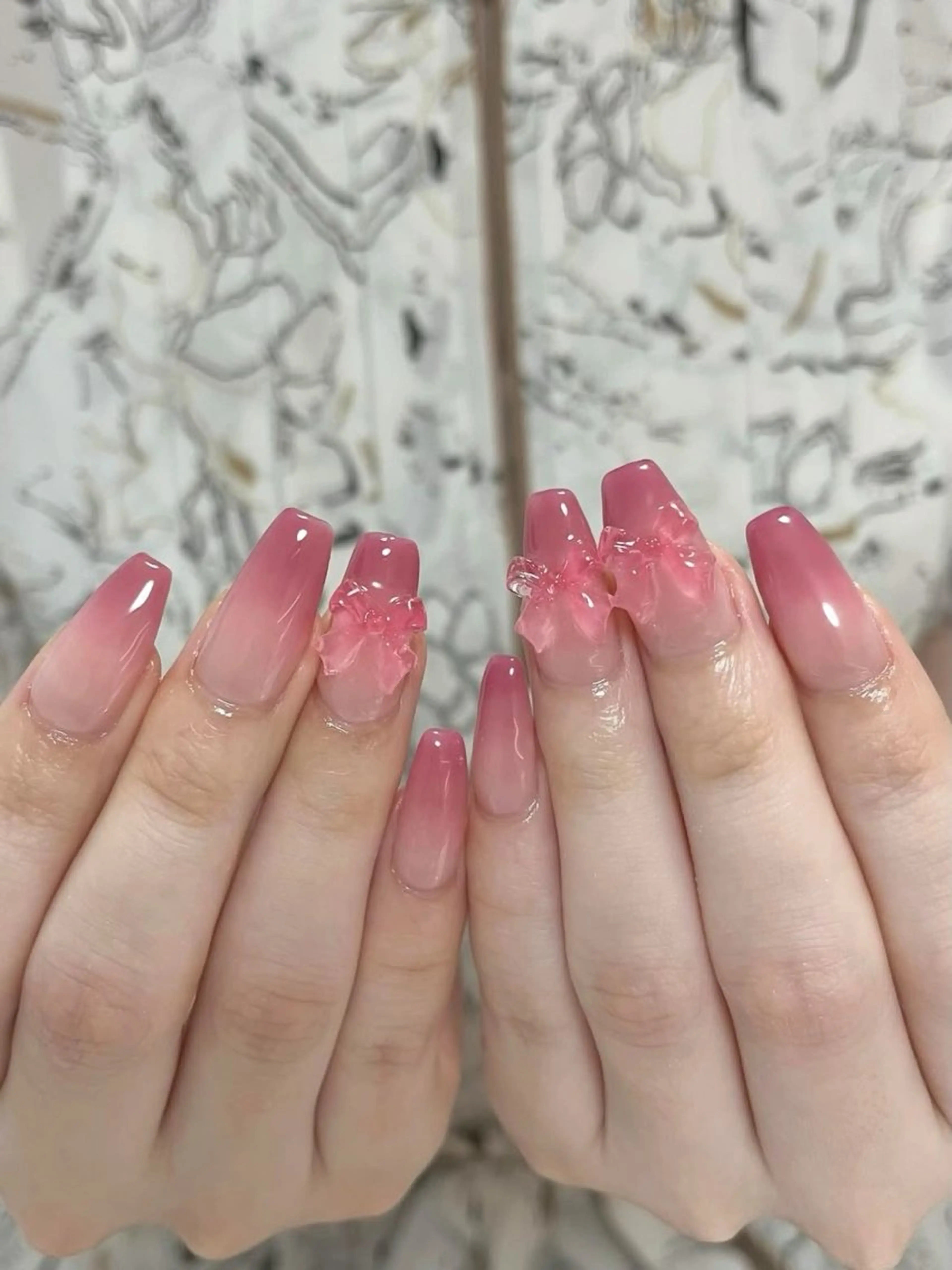 ネイル 韓国ネイル 持ち込み ニュアンスネイル ネイルチップ 冬ネイル ハンドネイル JENNY ANA.CHUOのネイルデザイン