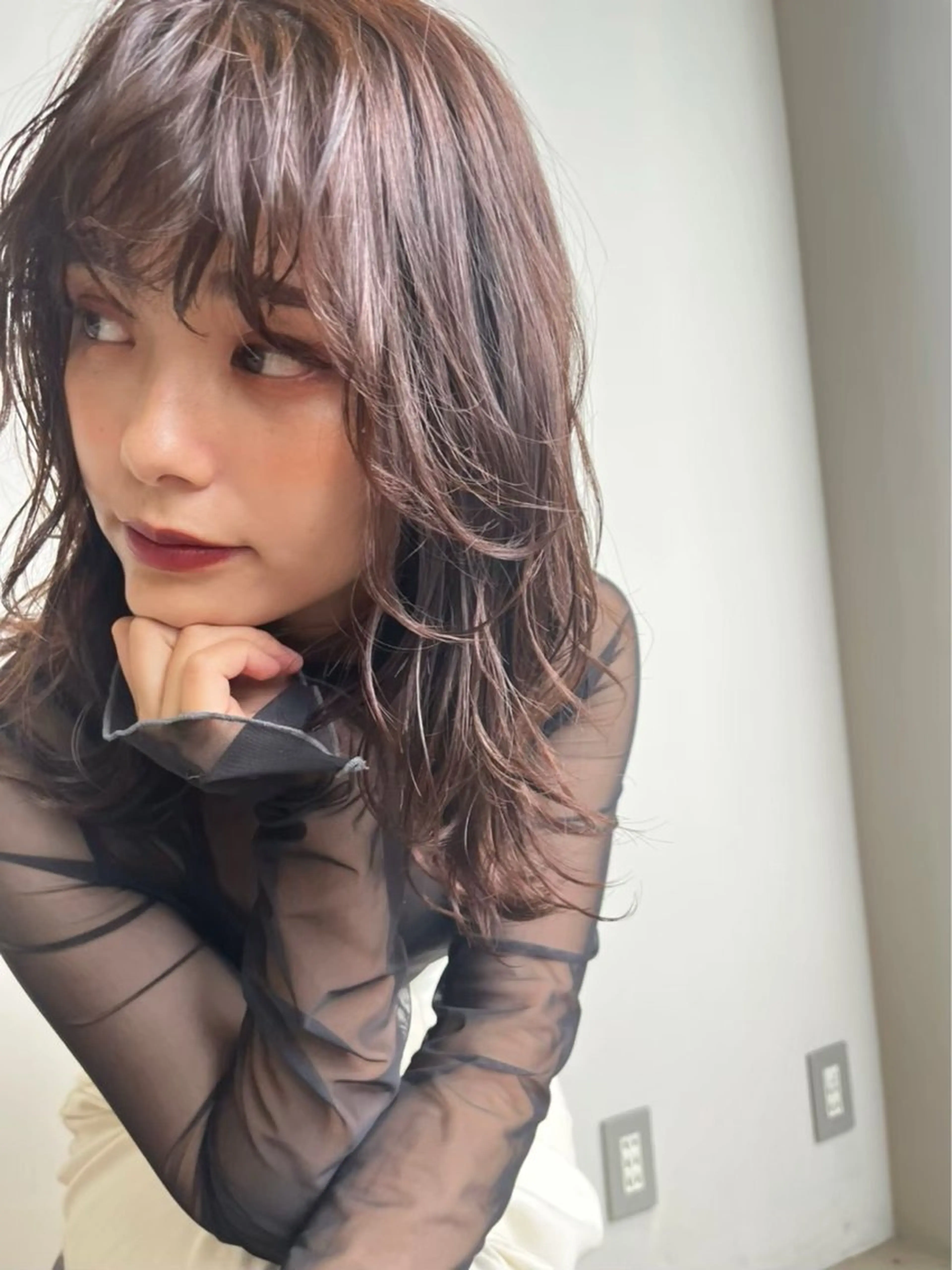 【イルミナカラー】艶感カラー🩵流行の透け感ヘアー💎の写真