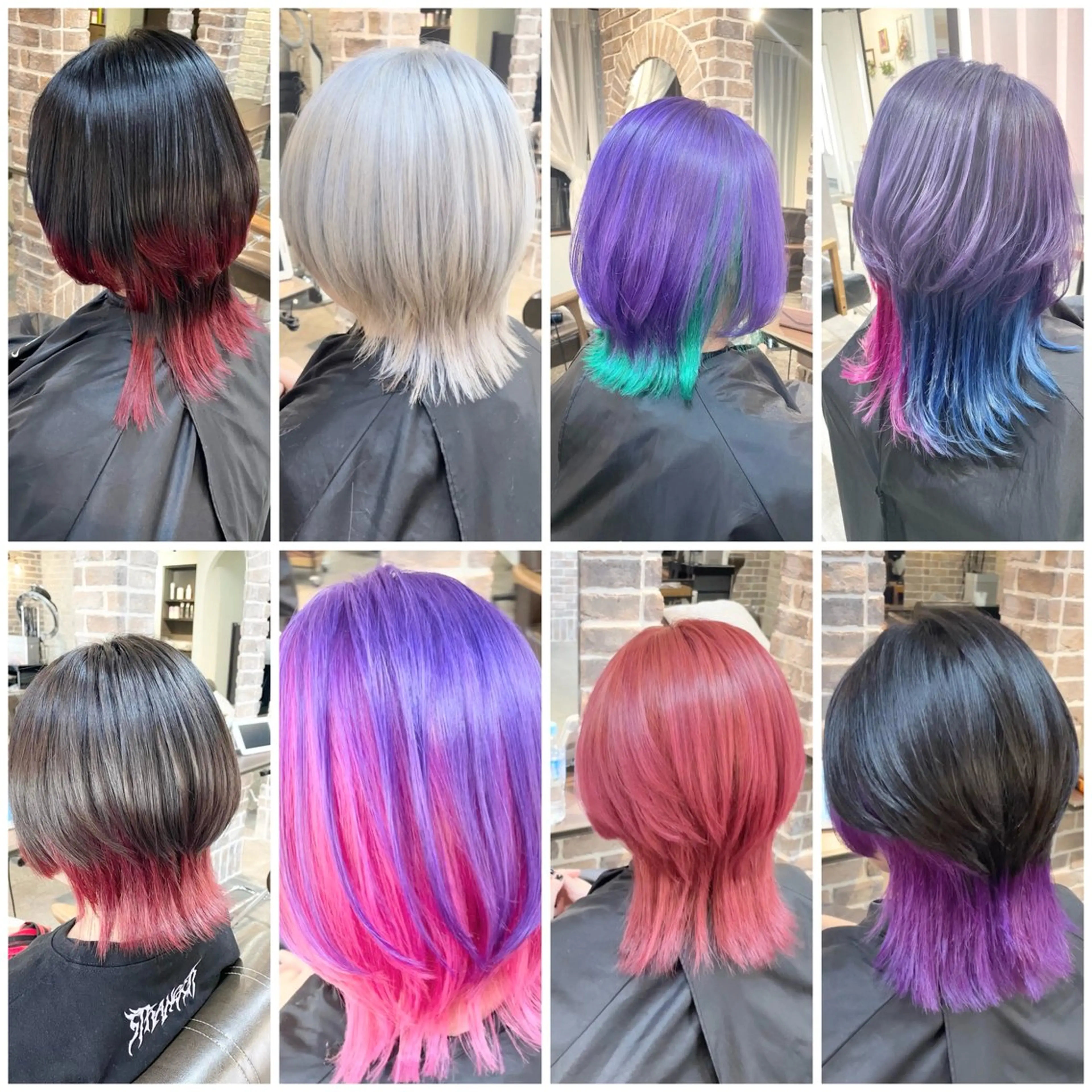 ミディアム カラー ウルフカット ACROあべの店所属・艶カラー/インナー /グラデ/大西小百合のヘアスタイル