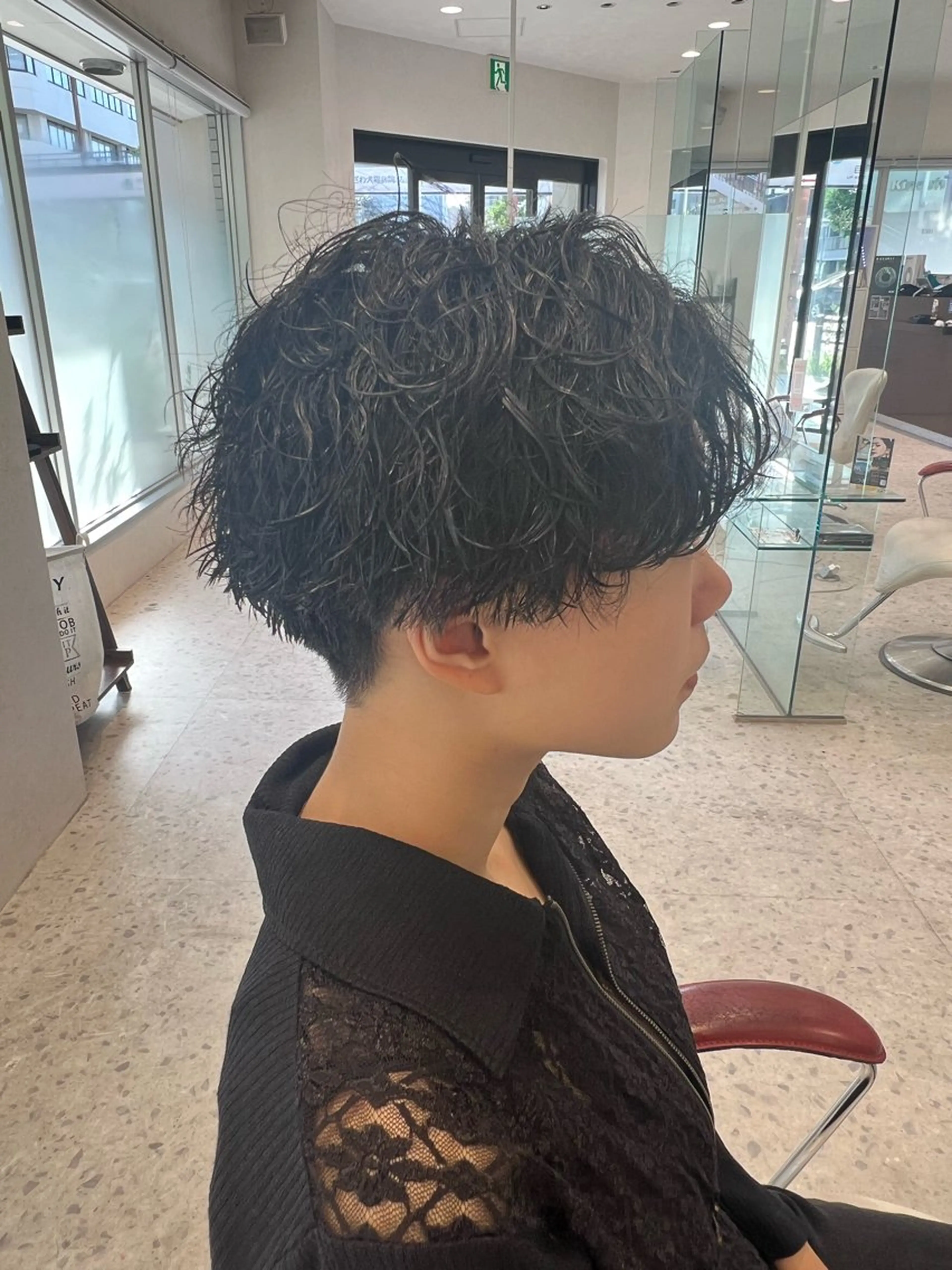 ショート カット パーマ 宮下 志織のヘアスタイル