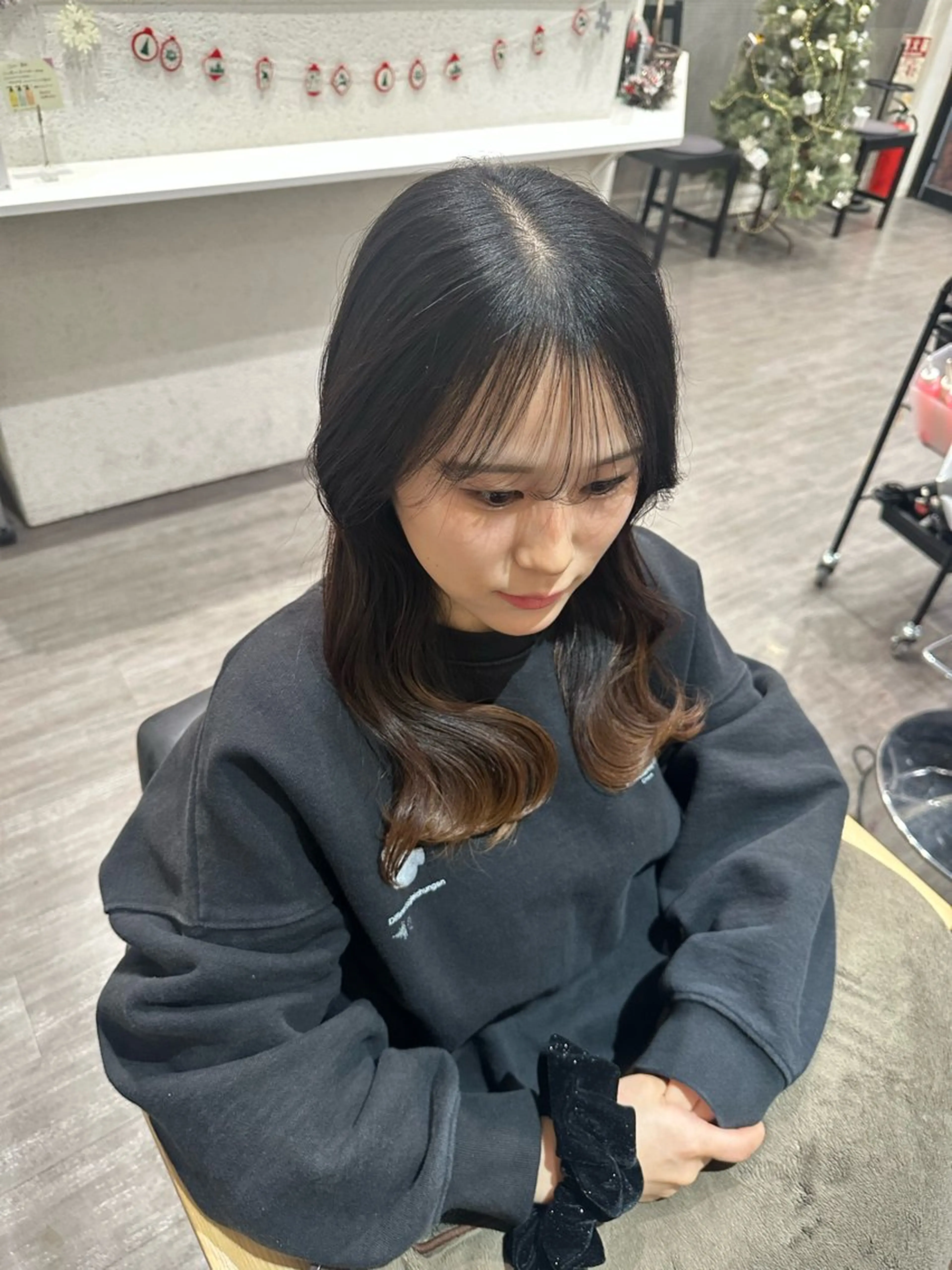 セミロング トリートメント トリートメント ヘッドスパ 艶髪レイヤー上田 紗也🇰🇷💗のヘアスタイル