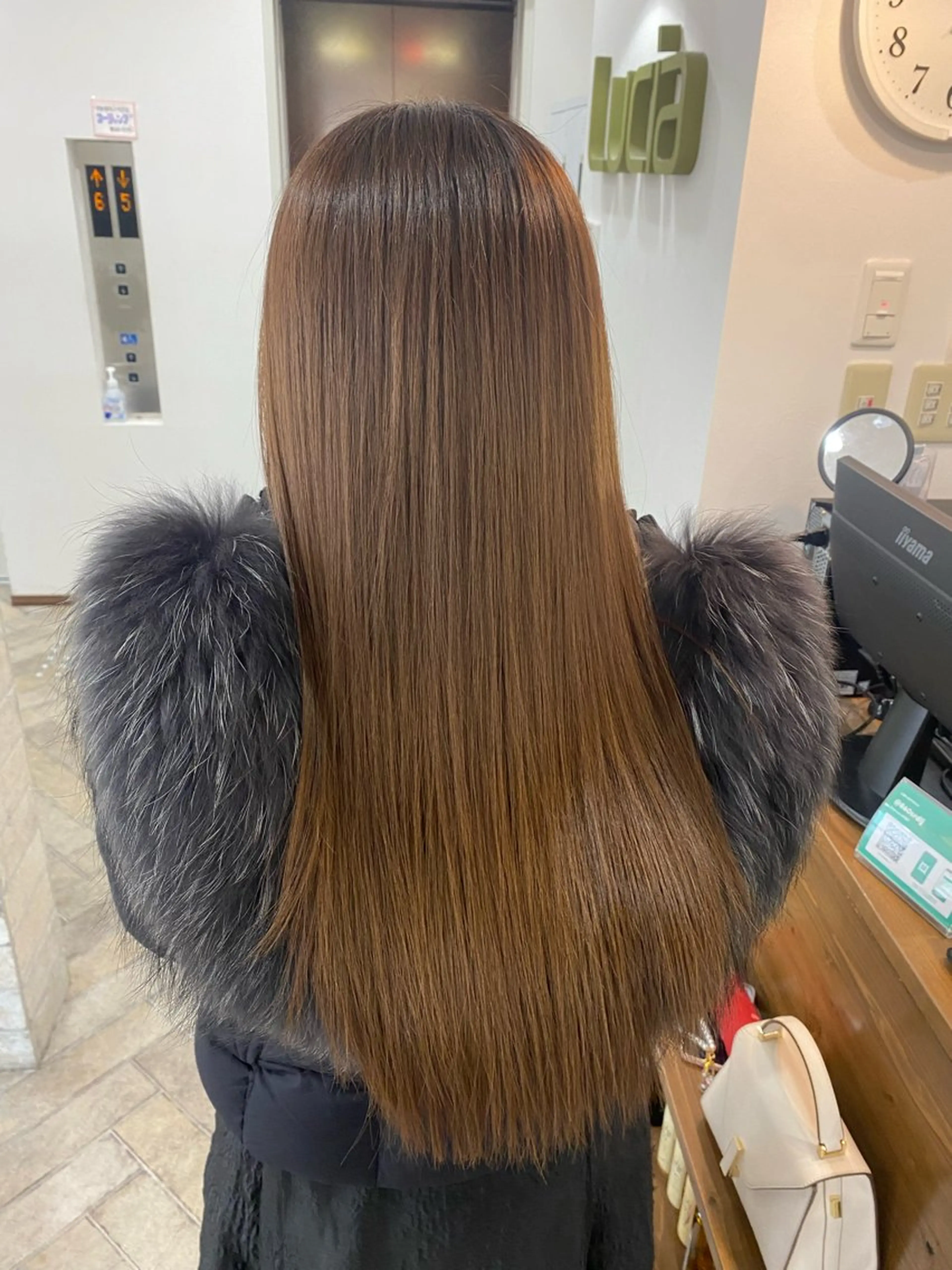 ロング カット ヘアカラー トリートメント 店長 奈須 雄紀のヘアスタイル