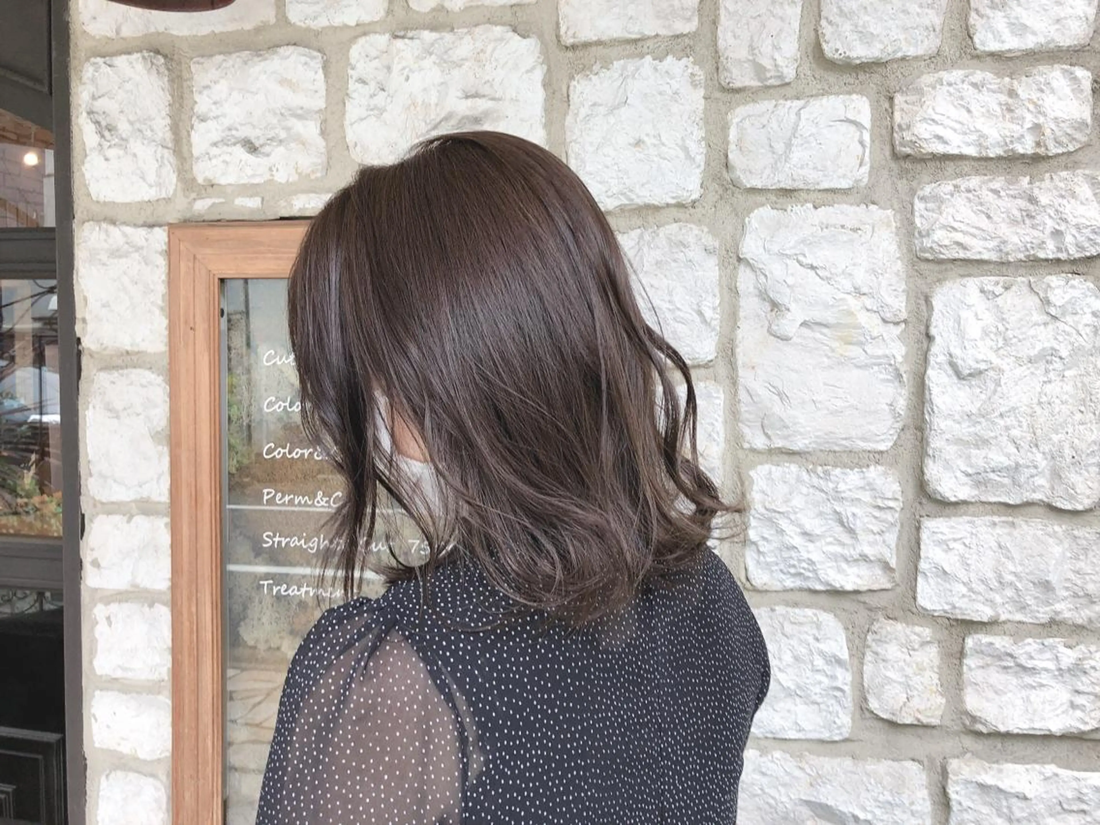ミディアム カラー パーマ ヘアアレンジ メンズ キッズ ネイル マツエク・マツパ メンズ韓国風 ベージュカラー ショコラベージュ 韓国風マツエク ボブ カット 縮毛矯正 トリートメント OAK  兵庫所属・OAK 兵庫のヘアスタイル