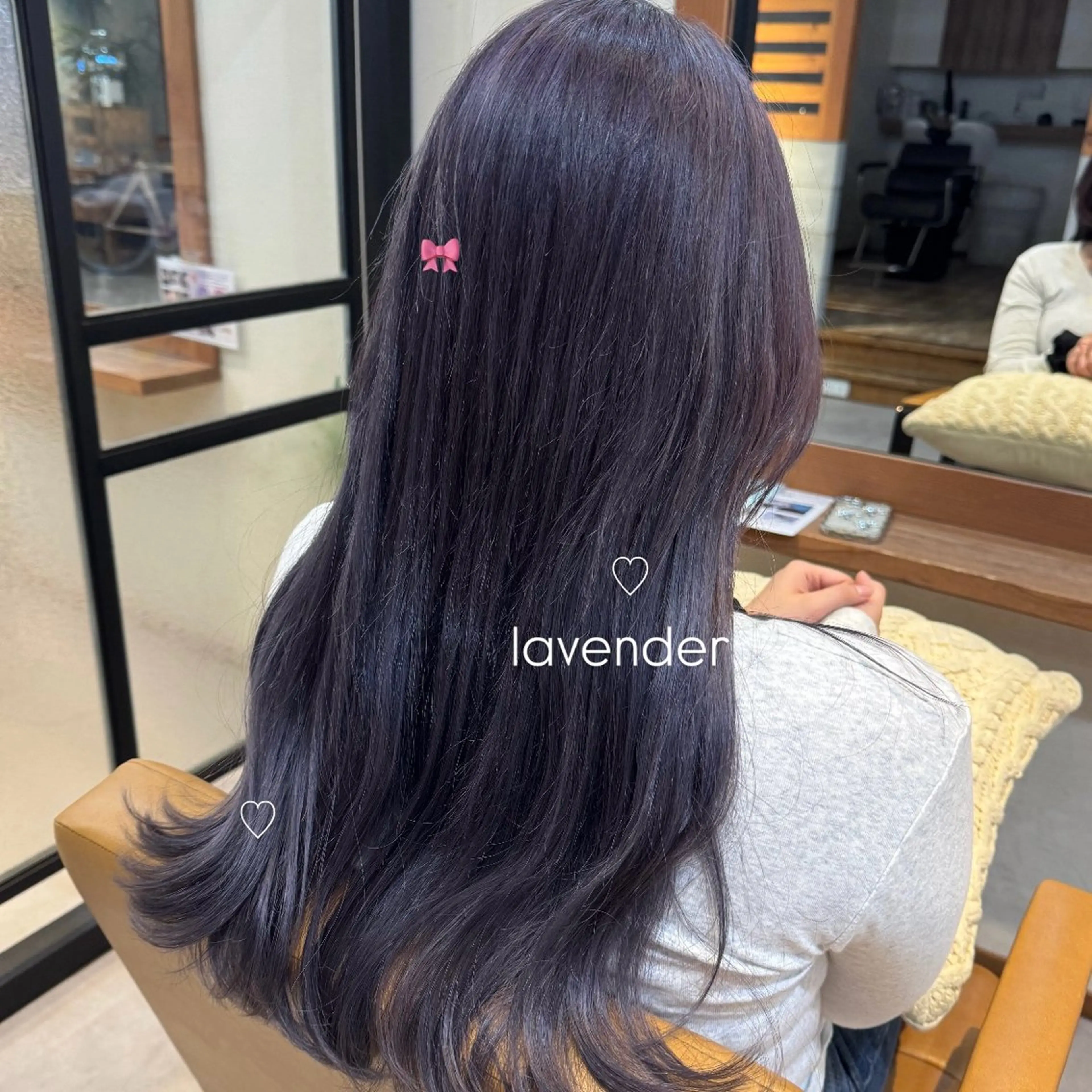 ロング カラー ブリーチ 透明感カラー ラベンダーカラー ヘアカラー Revie  hair所属・Hiyori/矢場町 ブリーチ/透明感のヘアスタイル