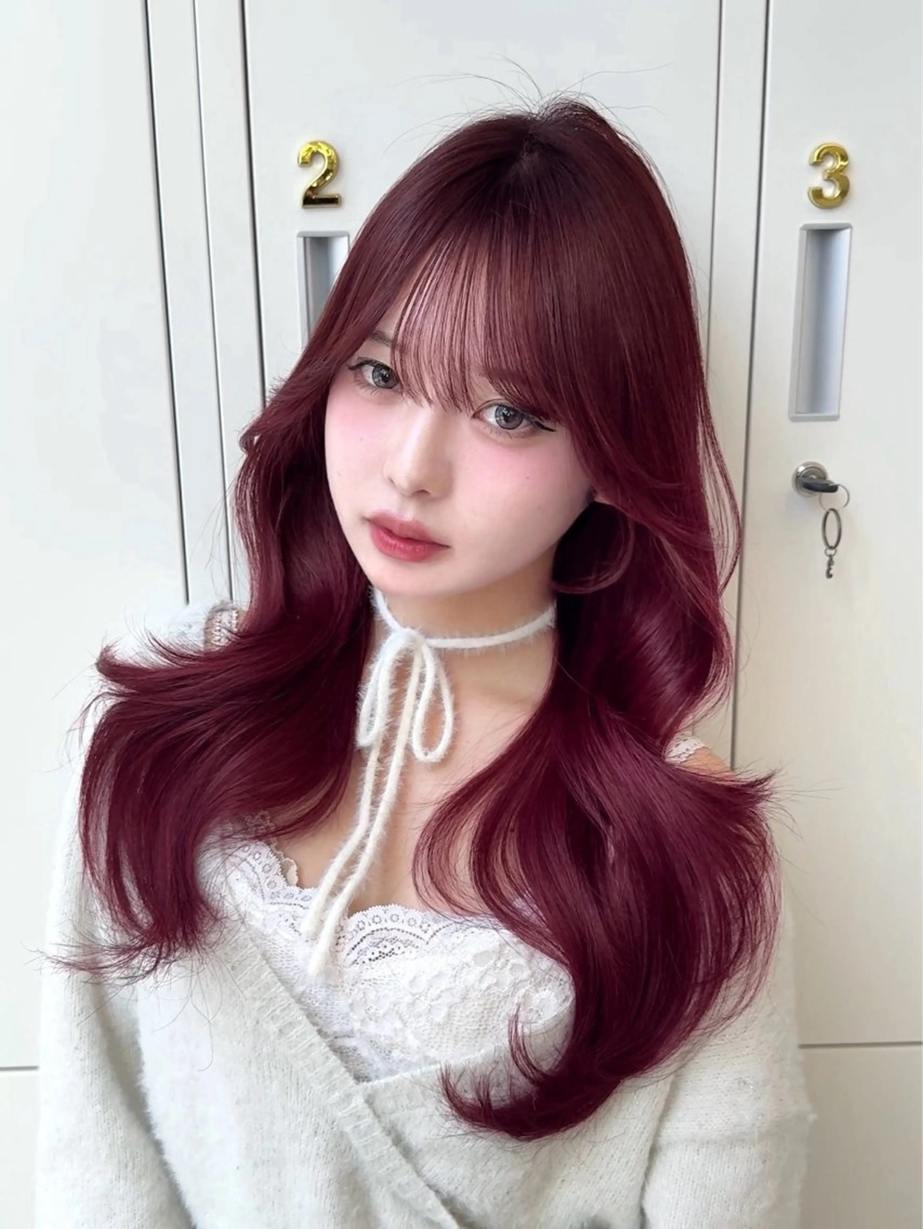 ロング カラー ヘアカラー 𝘚𝘦𝘫𝘶𝘯 レイヤー/水光カラーのヘアスタイル