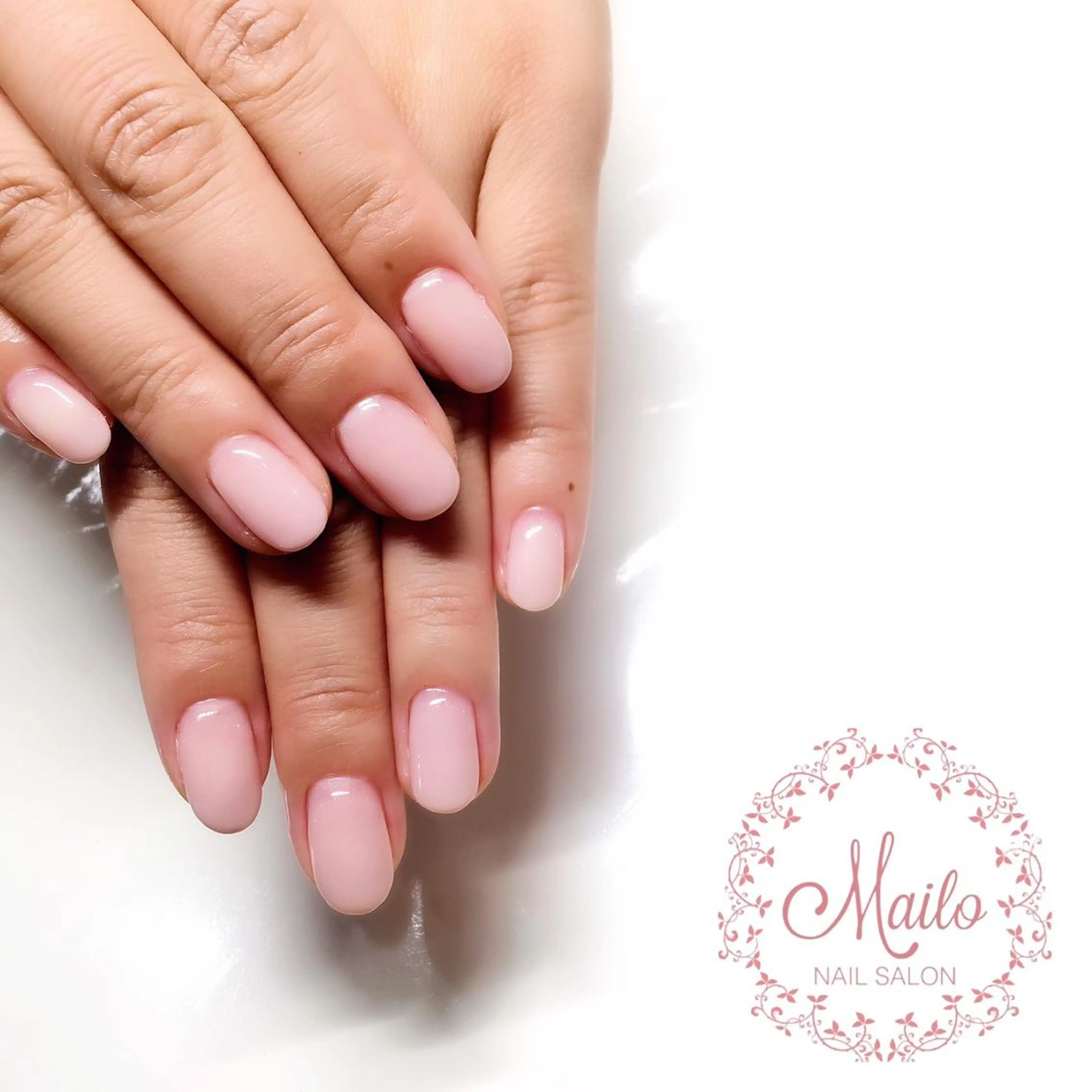 ネイル 長さ出し ジェルネイル ピンク スカルプネイル ソフトジェル Y&Y Nail Salonのネイルデザイン