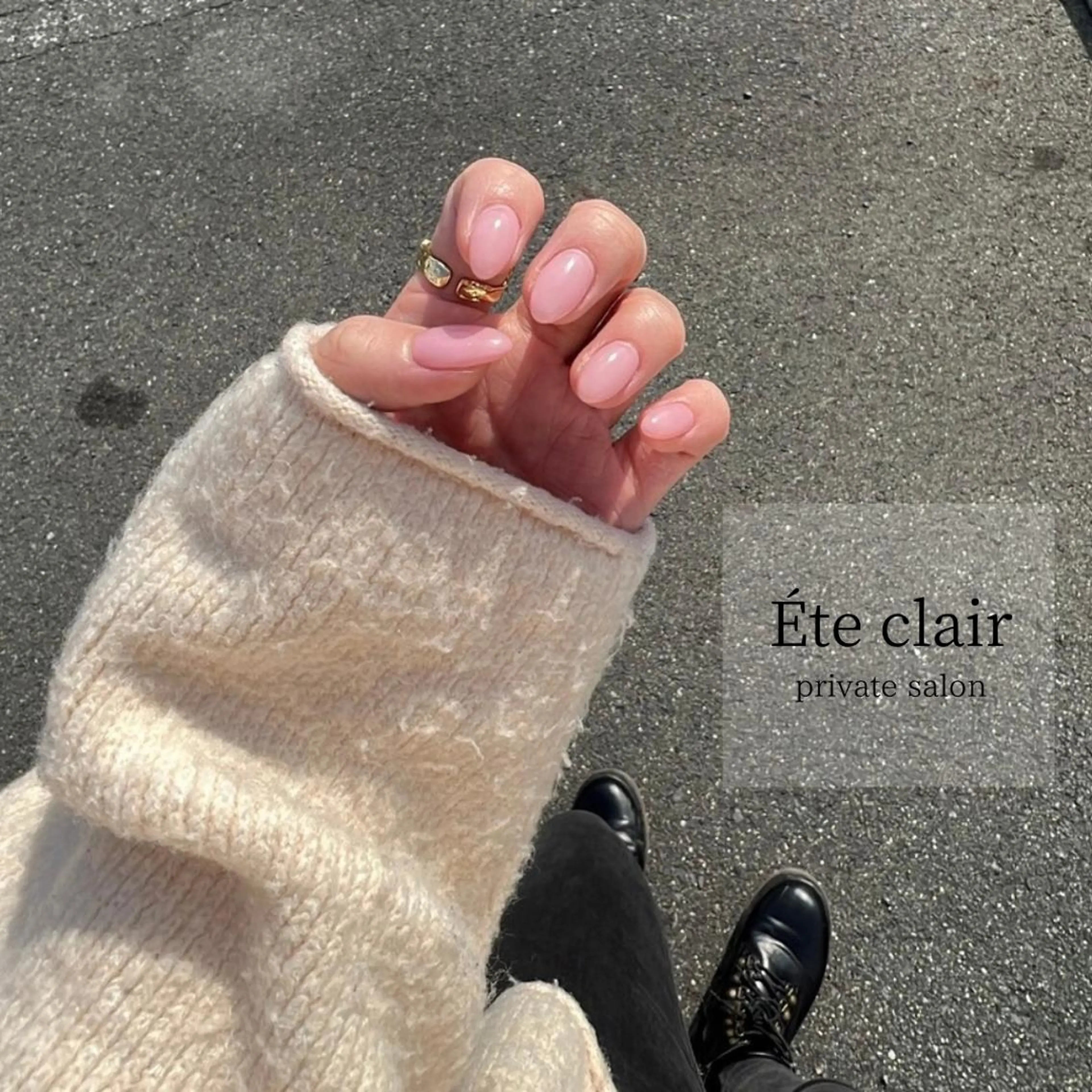 ネイル 桜ネイル 春ネイル ハンドネイル Ète clair エテクレールのネイルデザイン