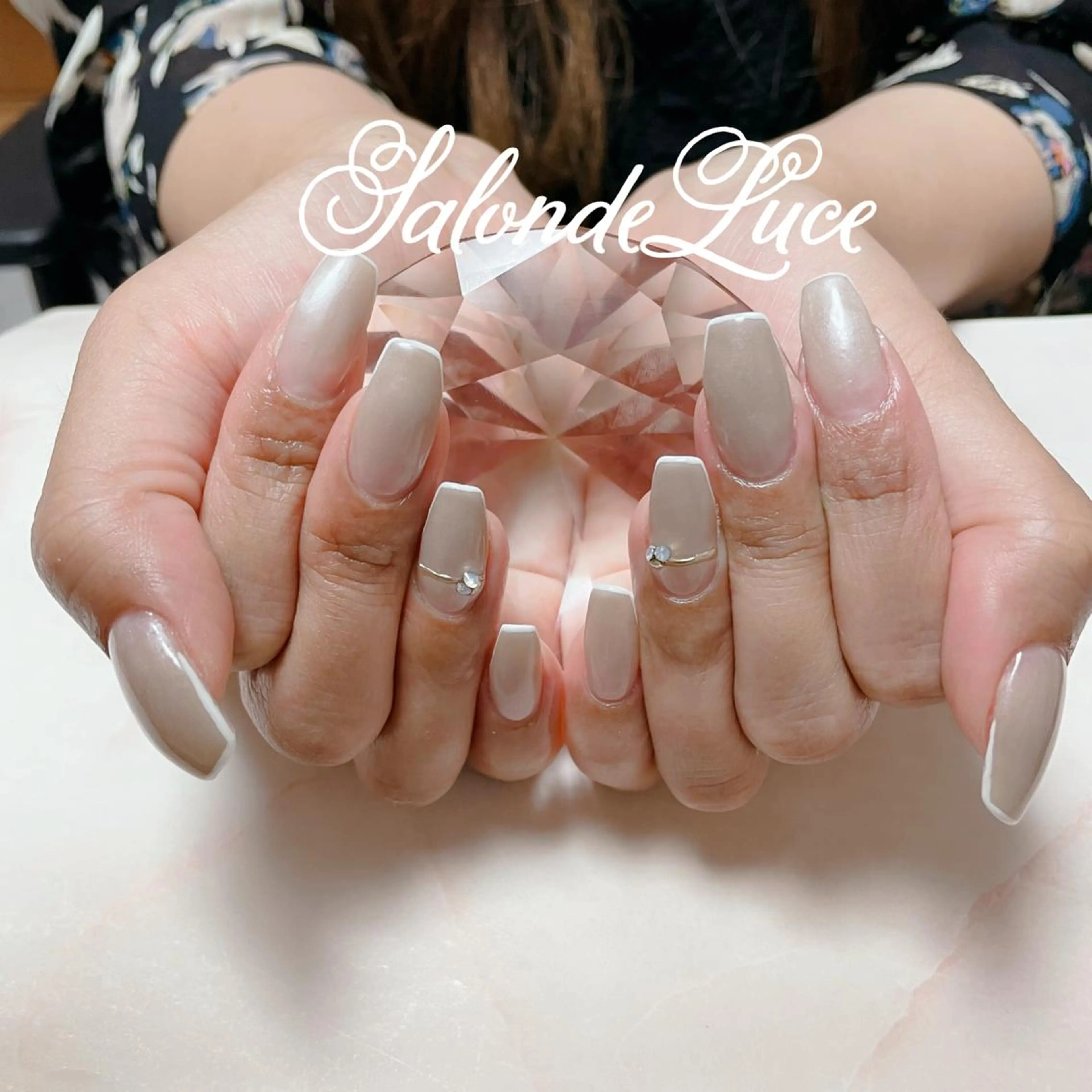 ネイル フレンチネイル グラデーション Salon de Luceのネイルデザイン