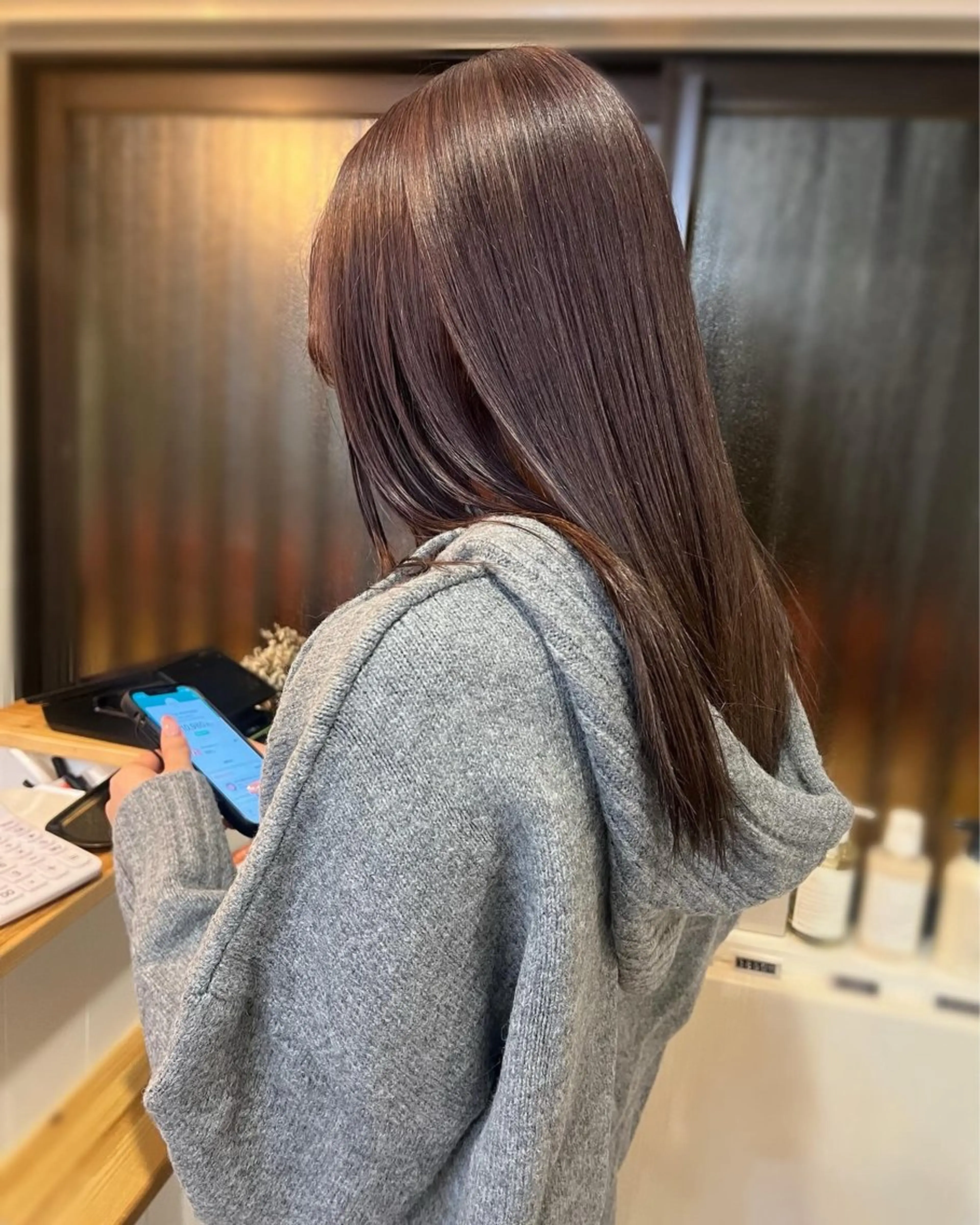 セミロング カラー カット ヘアカラー トリートメント トレンドと似合わせ/ マンツーマン/西上楓のヘアスタイル