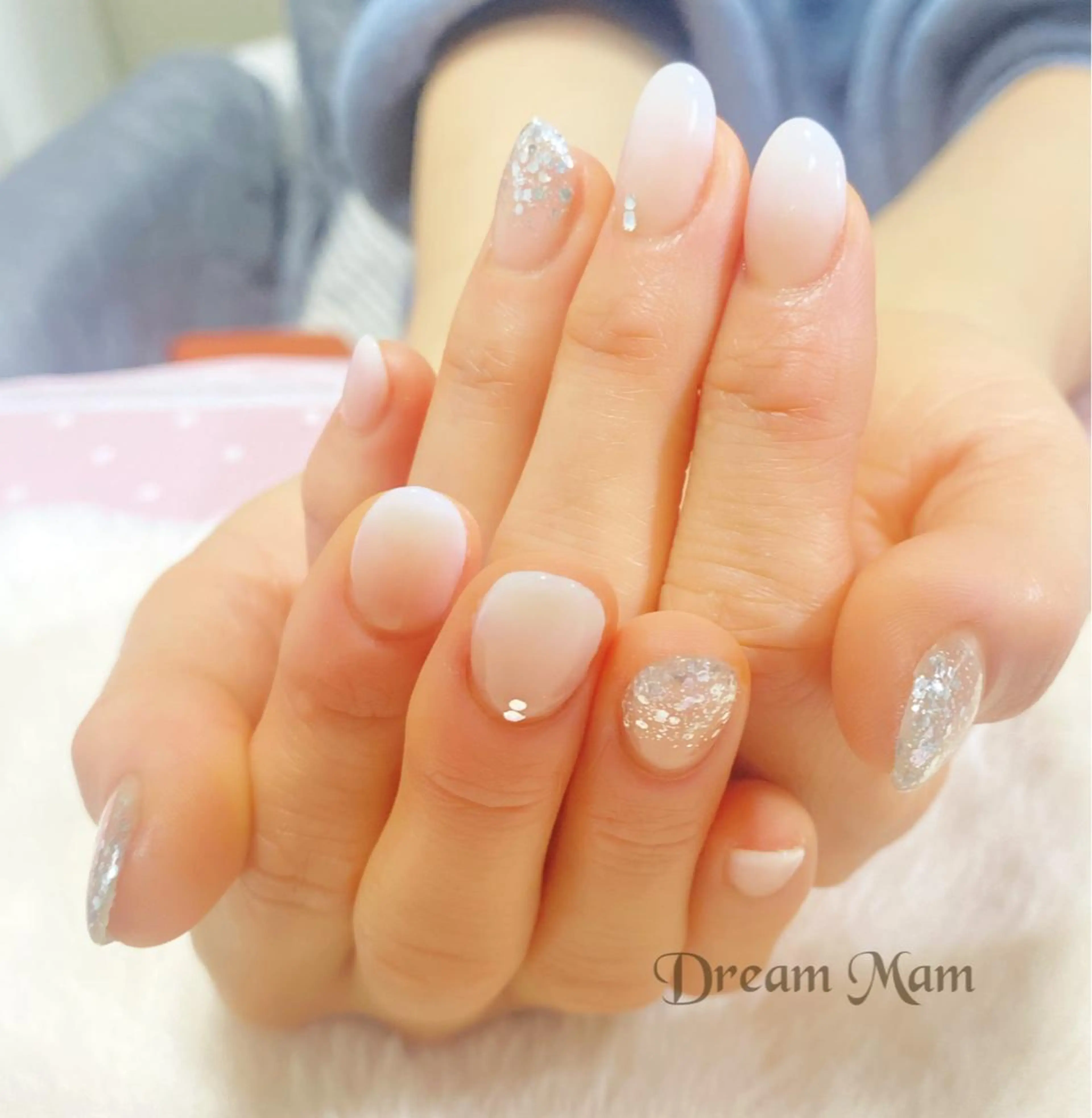 ネイル 桜ネイル 入学式 フレンチネイル ジェルネイル グラデーション ハンドネイル Nail Salon Dream Mamのネイルデザイン