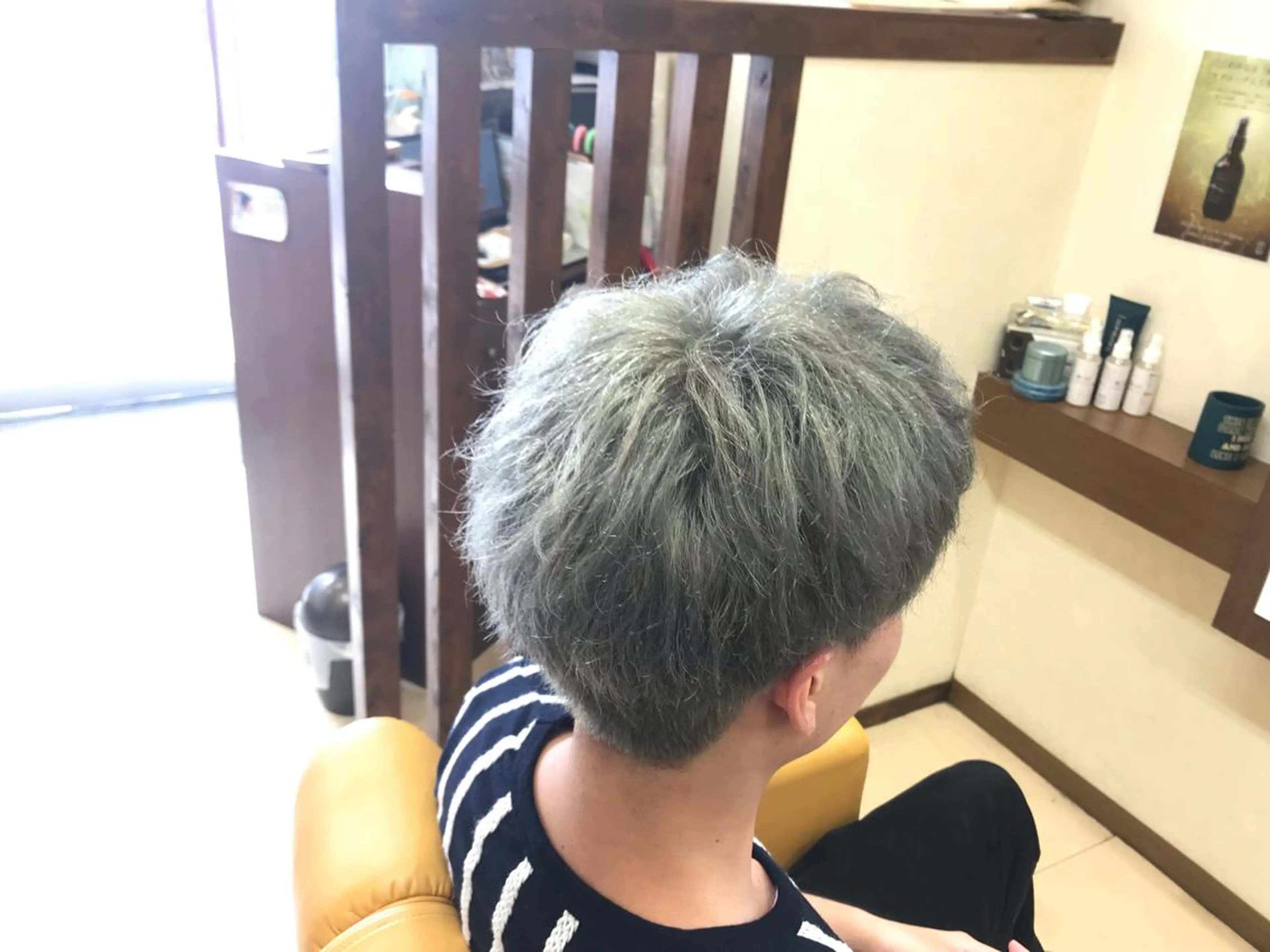ショート カラー メンズ カット ヘアカラー ハイブリッド美容師！ 藤井 俊壮のヘアスタイル