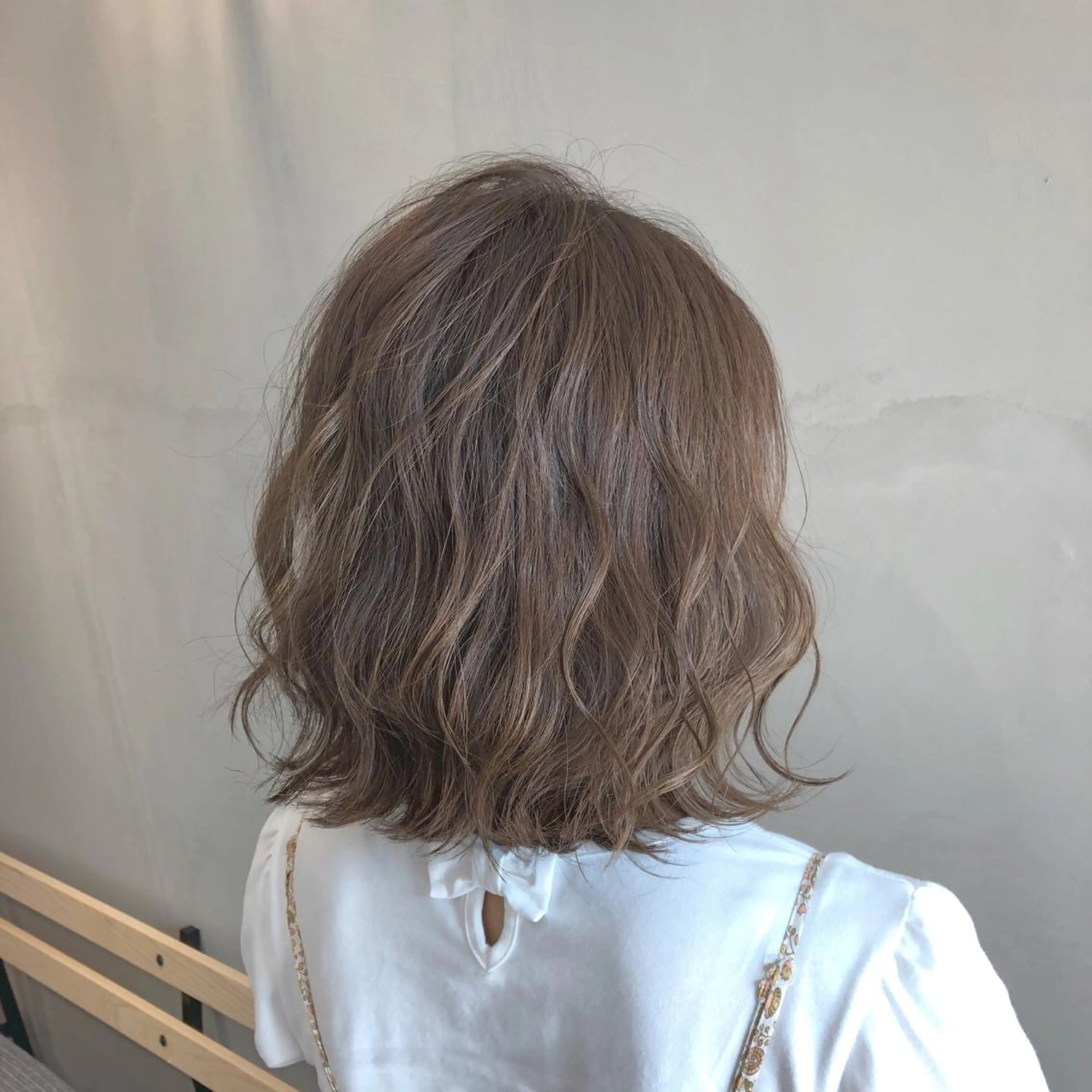 ミディアム カラー カット ヘアカラー トリートメント lafithhair ruu.南本庄のヘアスタイル