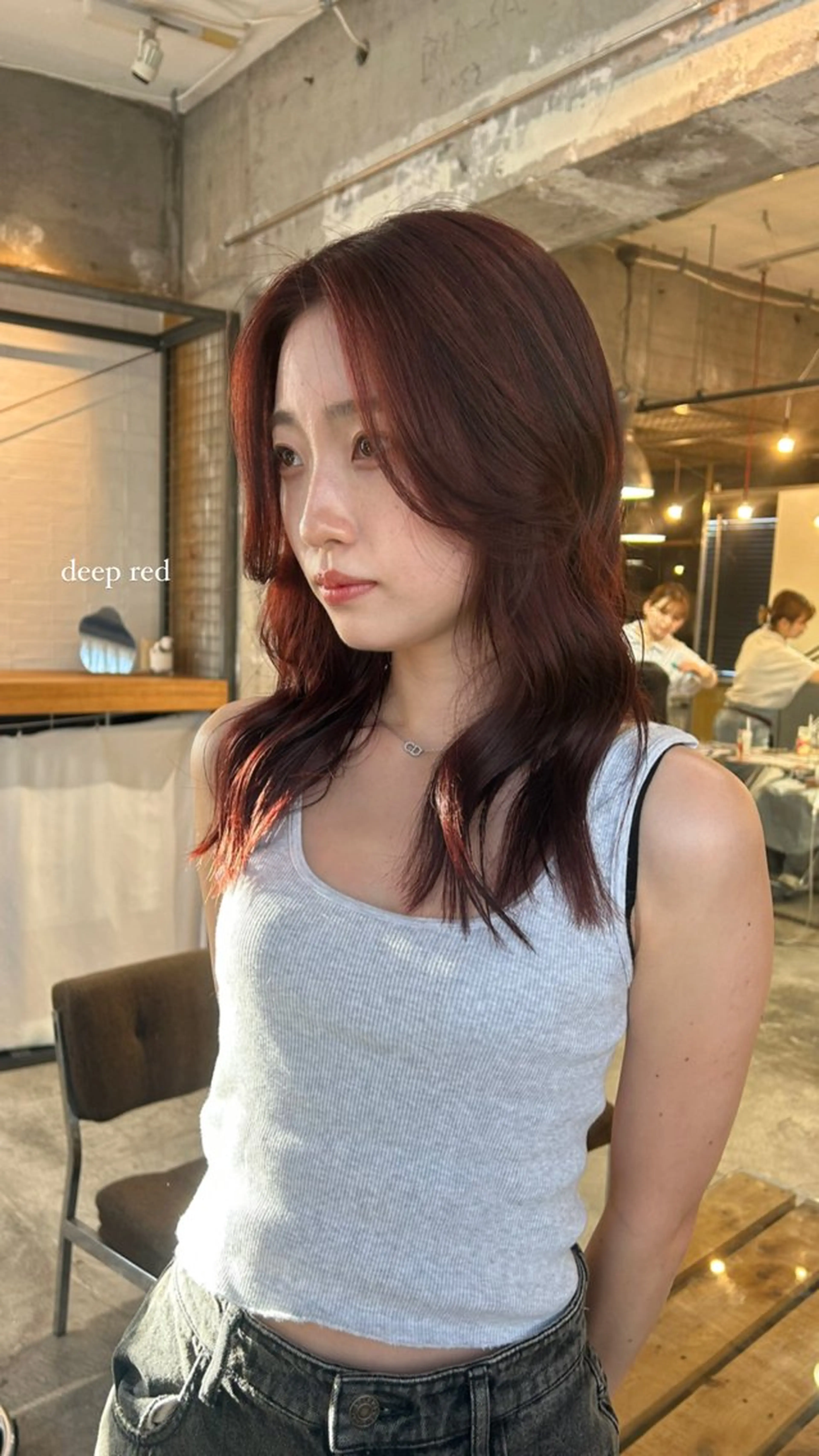 ミディアム カラー ブリーチ ダブルカラー ブリーチなしカラー ヘアカラー トリートメント 丸みショート /nagisaのヘアスタイル