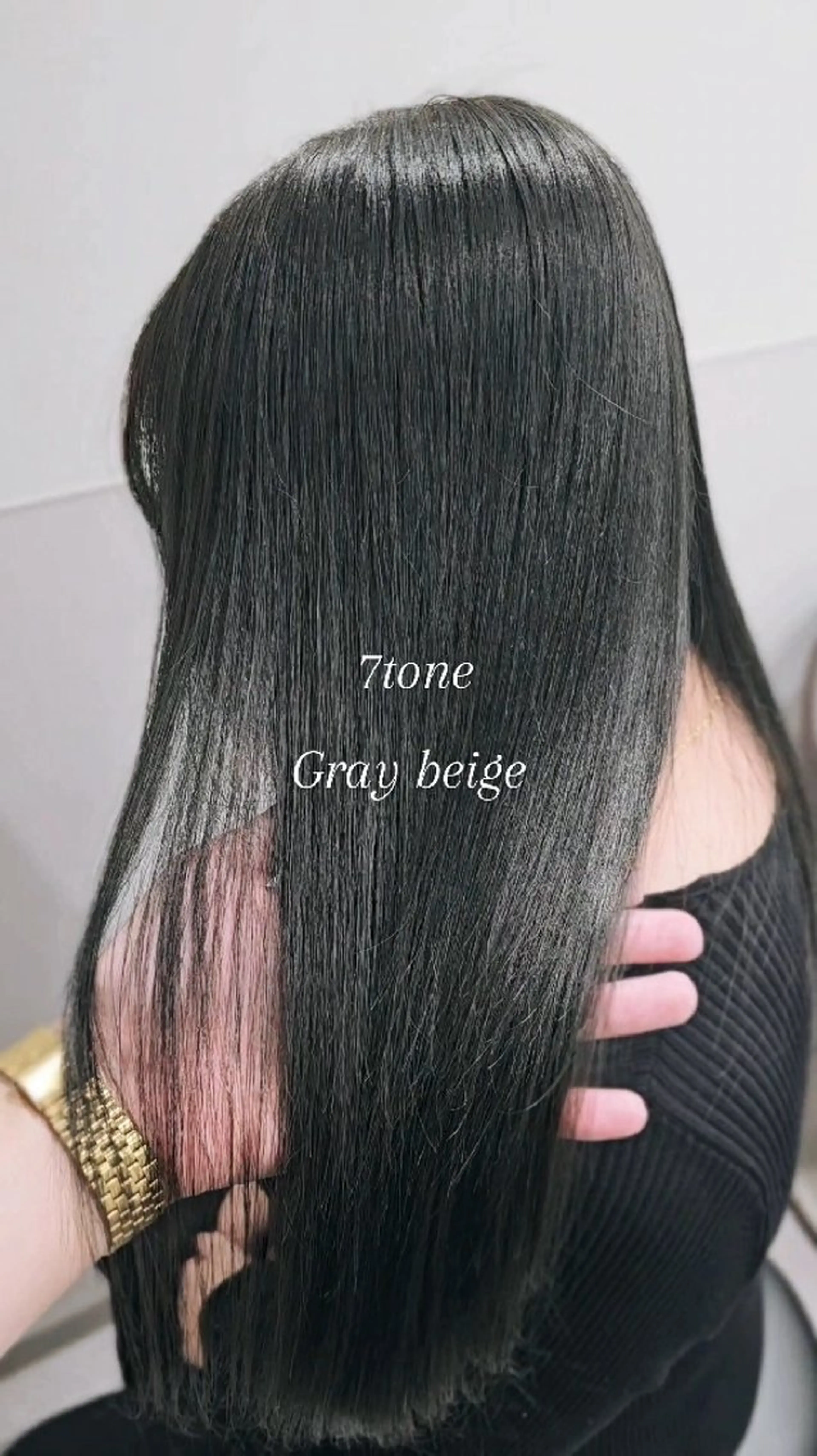 セミロング カラー グレージュ オリーブグレージュ オリーブグレー カット ヘアカラー トリートメント サロウィン　神戸三宮店所属・三宮No.1ブリーチ 無しカラー/杉山太貴のヘアスタイル