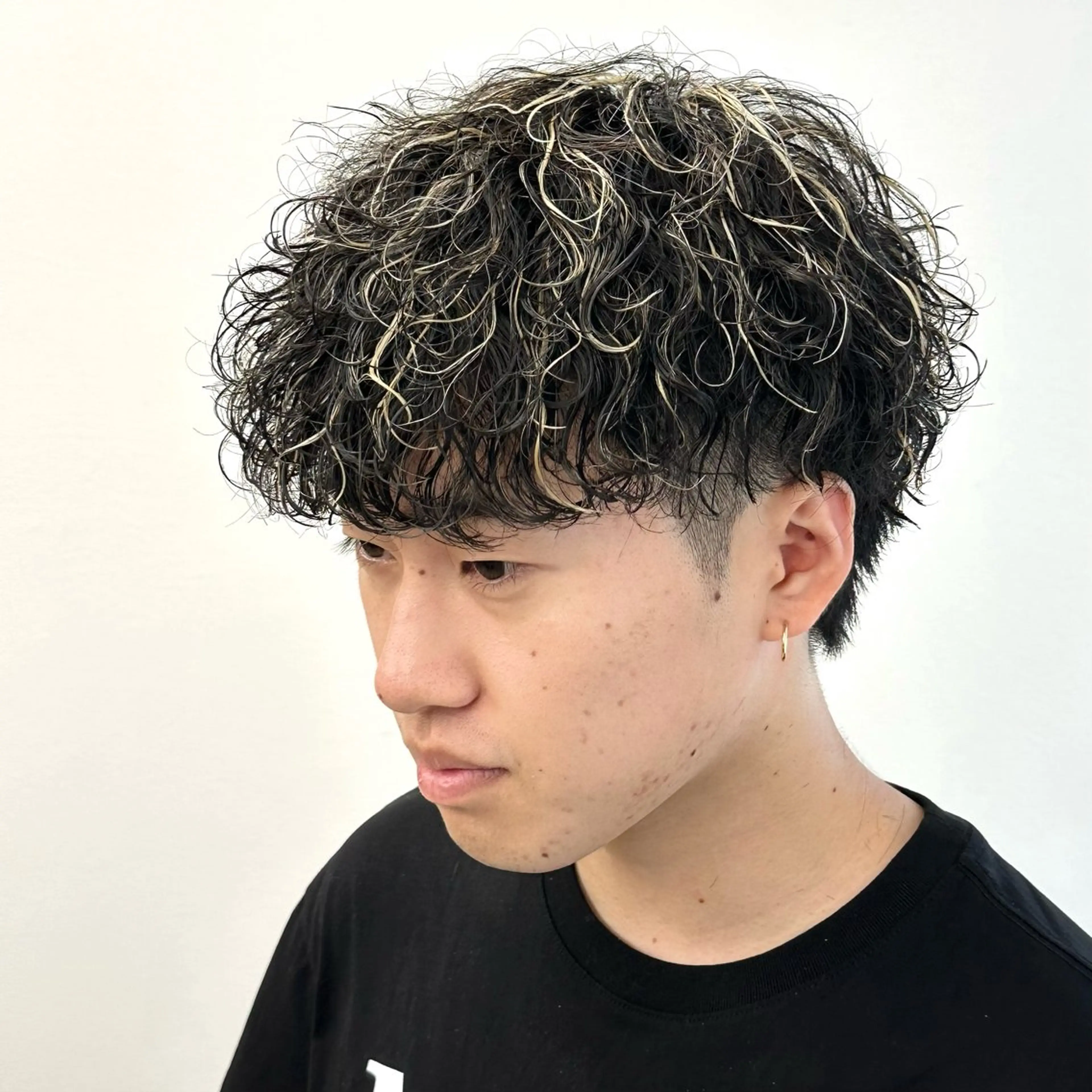 カラー パーマ メンズ 波巻きパーマ 33〖SASA〗大阪店所属・西野 翔太のヘアスタイル