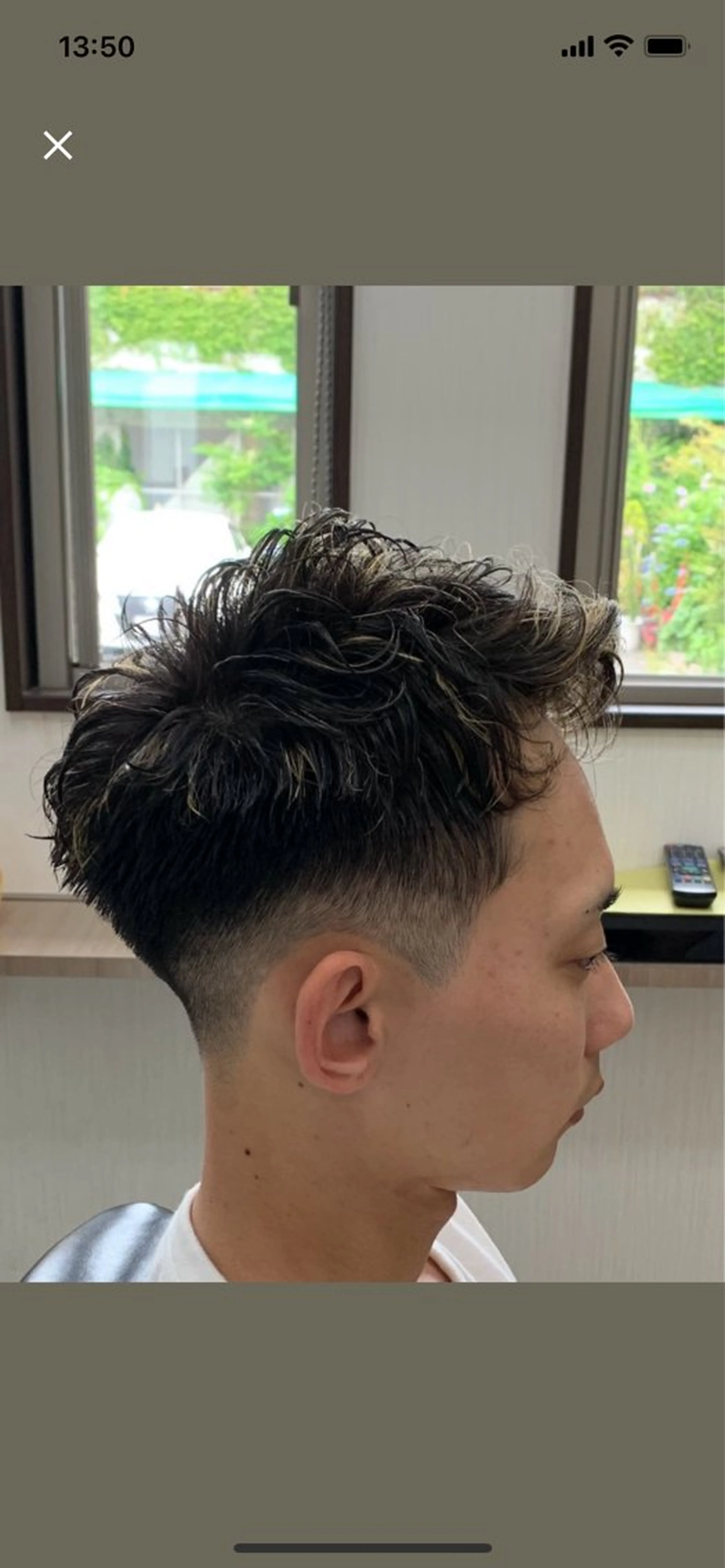 ショート パーマ メンズ フェードカット メンズメッシュ メンズパーマ 【メンズ特化】　倉山 和樹のヘアスタイル