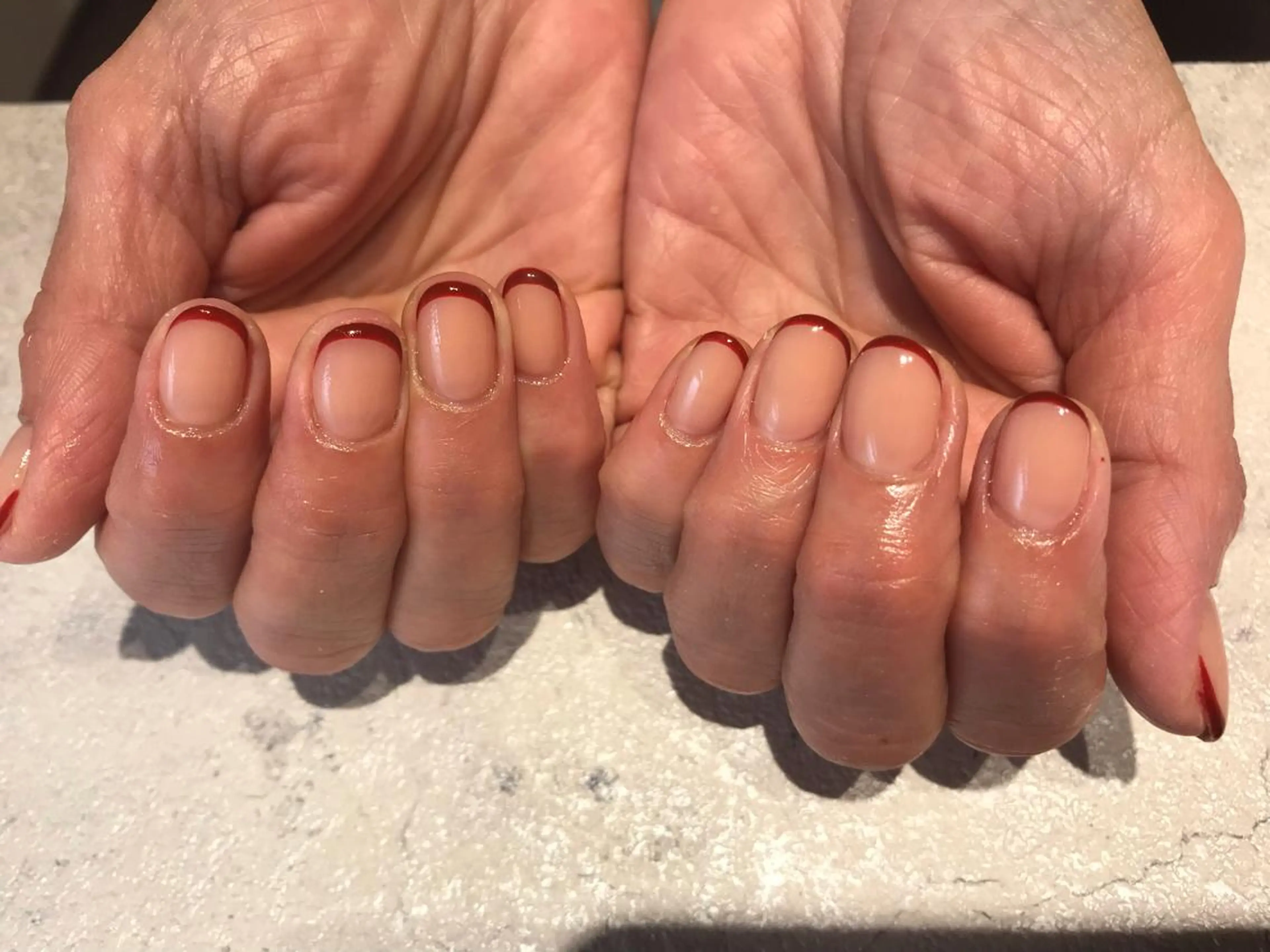 ネイル クリアネイル フレンチネイル nail salon　Natural Cure所属・平井 彩香のネイルデザイン