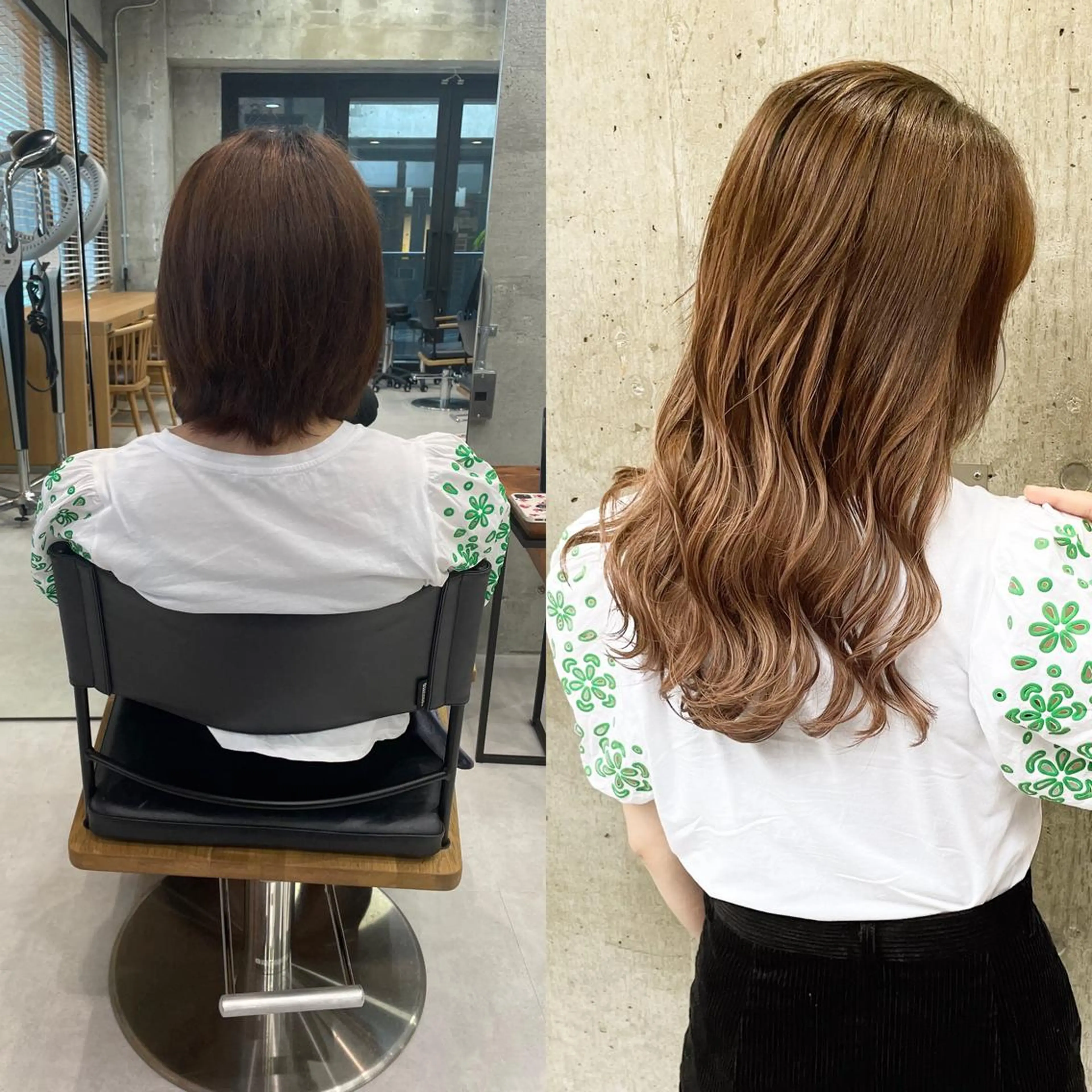 ロング カラー ヘアアレンジ エクステ TATSUYA アートディレクターのヘアスタイル