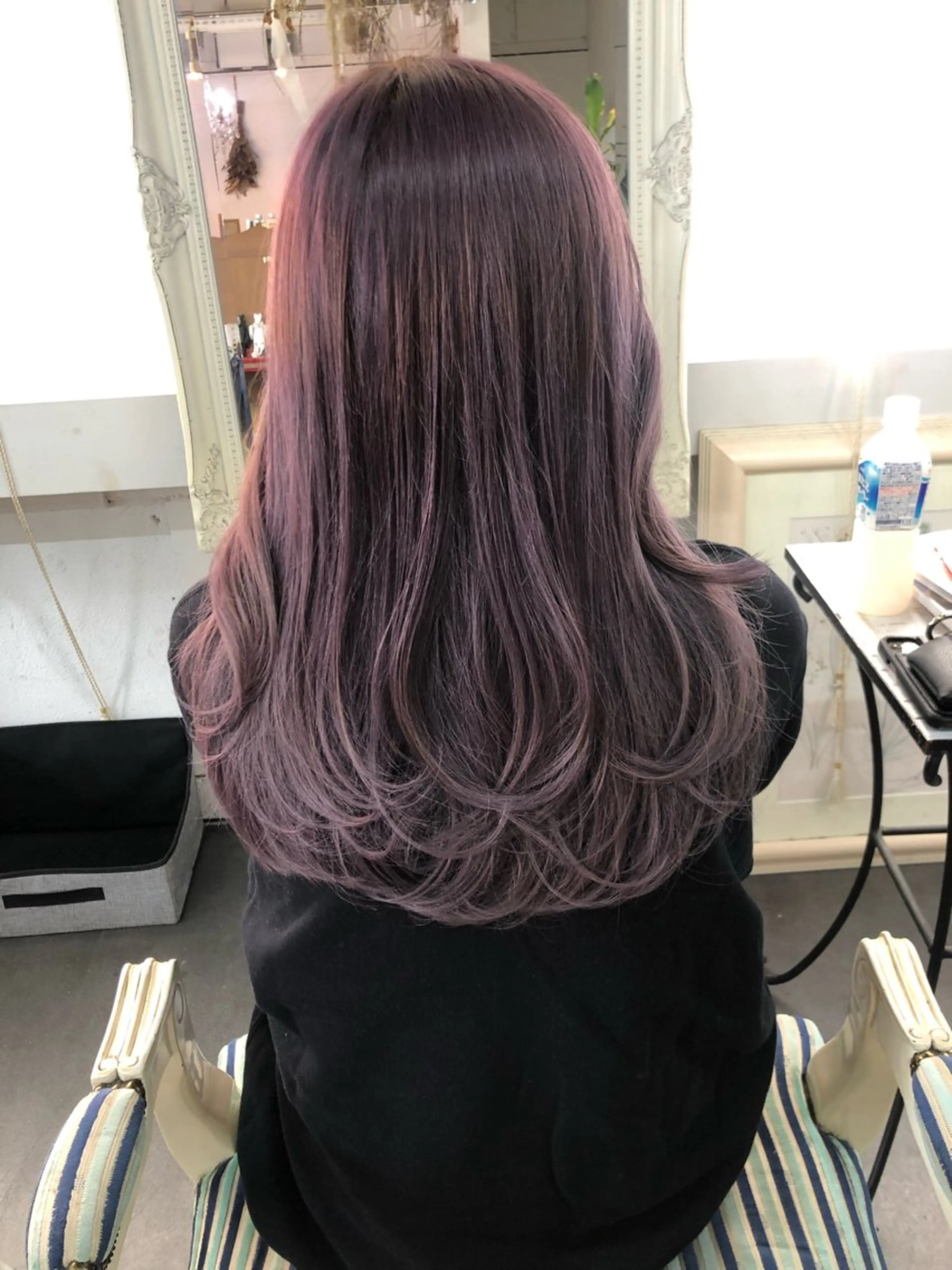 セミロング カラー Mariana雛/ ブリーチ/ハイライトのヘアスタイル