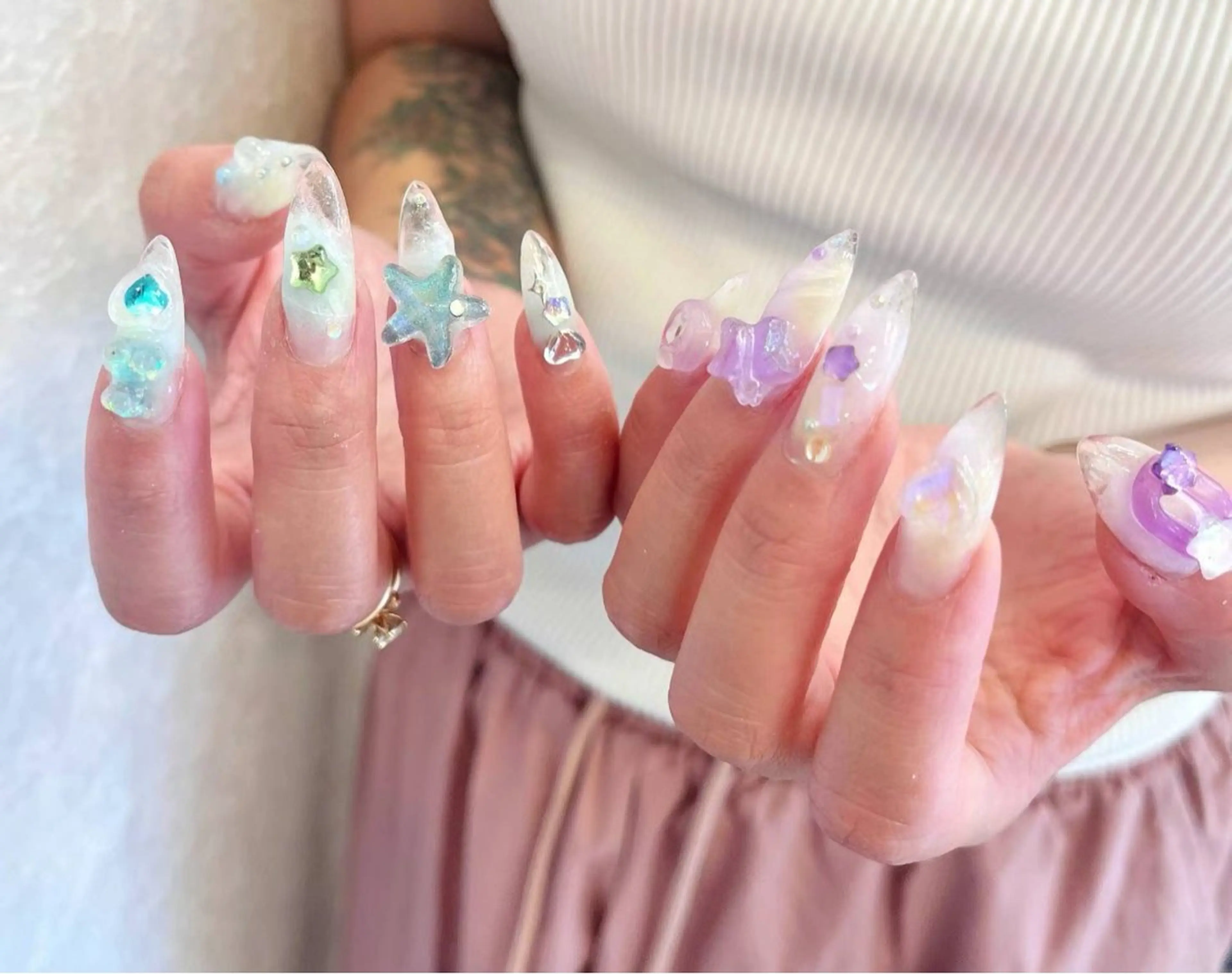 ネイル アートネイル フラワーネイル フットネイル ジェルネイル マグネットネイル Babarla Nailのネイルデザイン