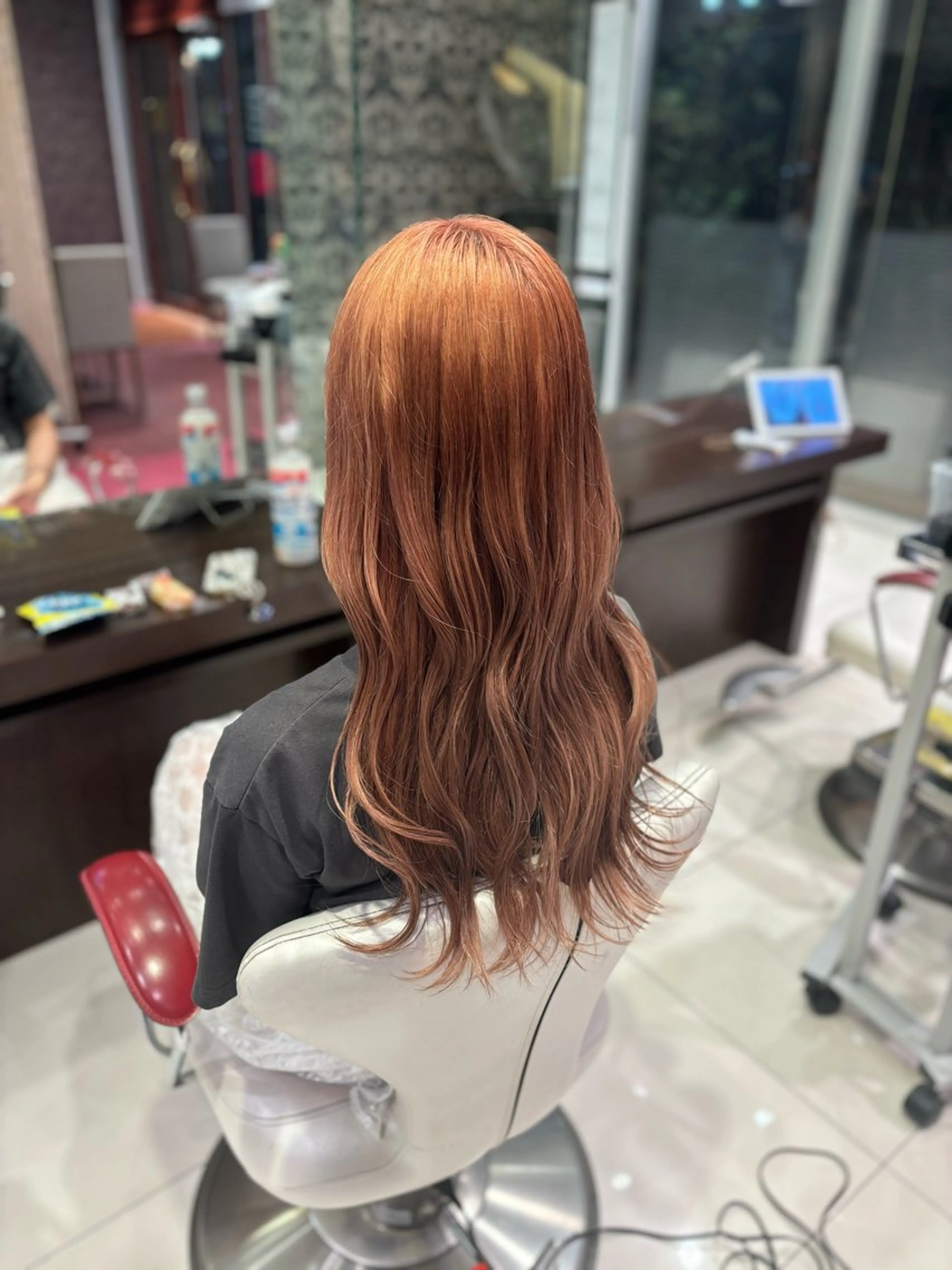 ロング カラー 山田 梨央のヘアスタイル