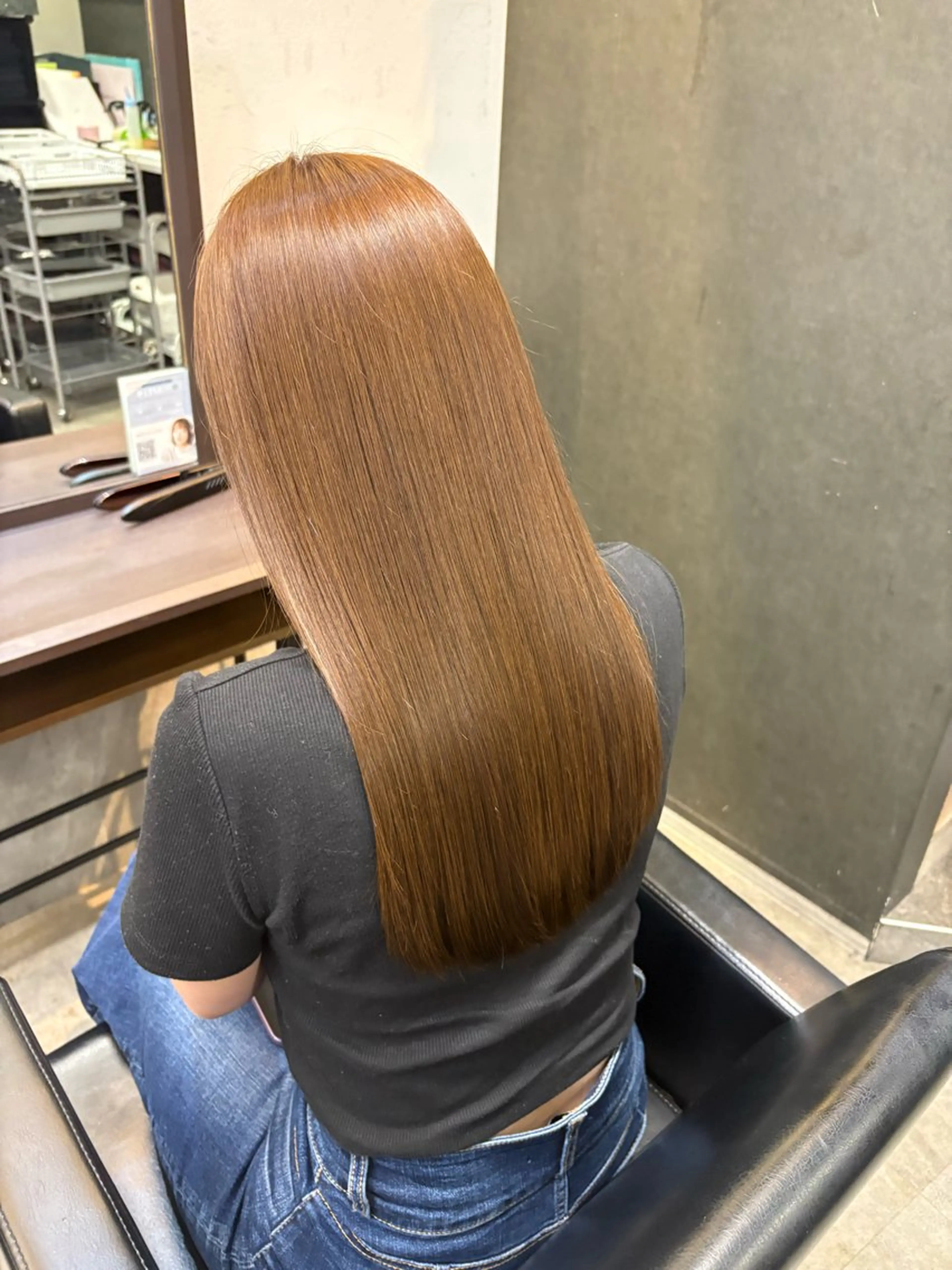 ロング カラー ベージュカラー 川南 花恋のヘアスタイル