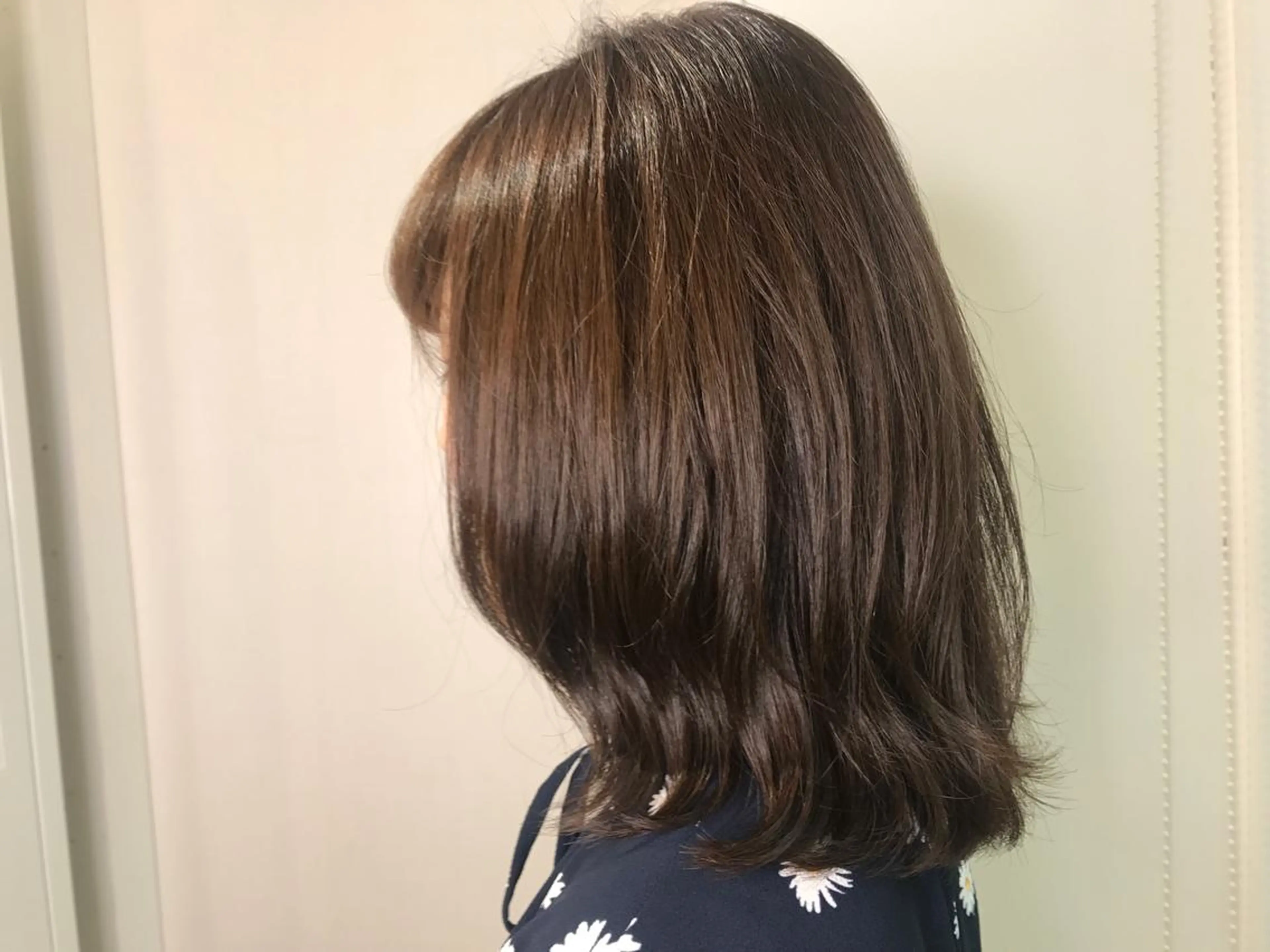 ミディアム カラー パーマ ミディアムパーマ 寺山 佳貴のヘアスタイル