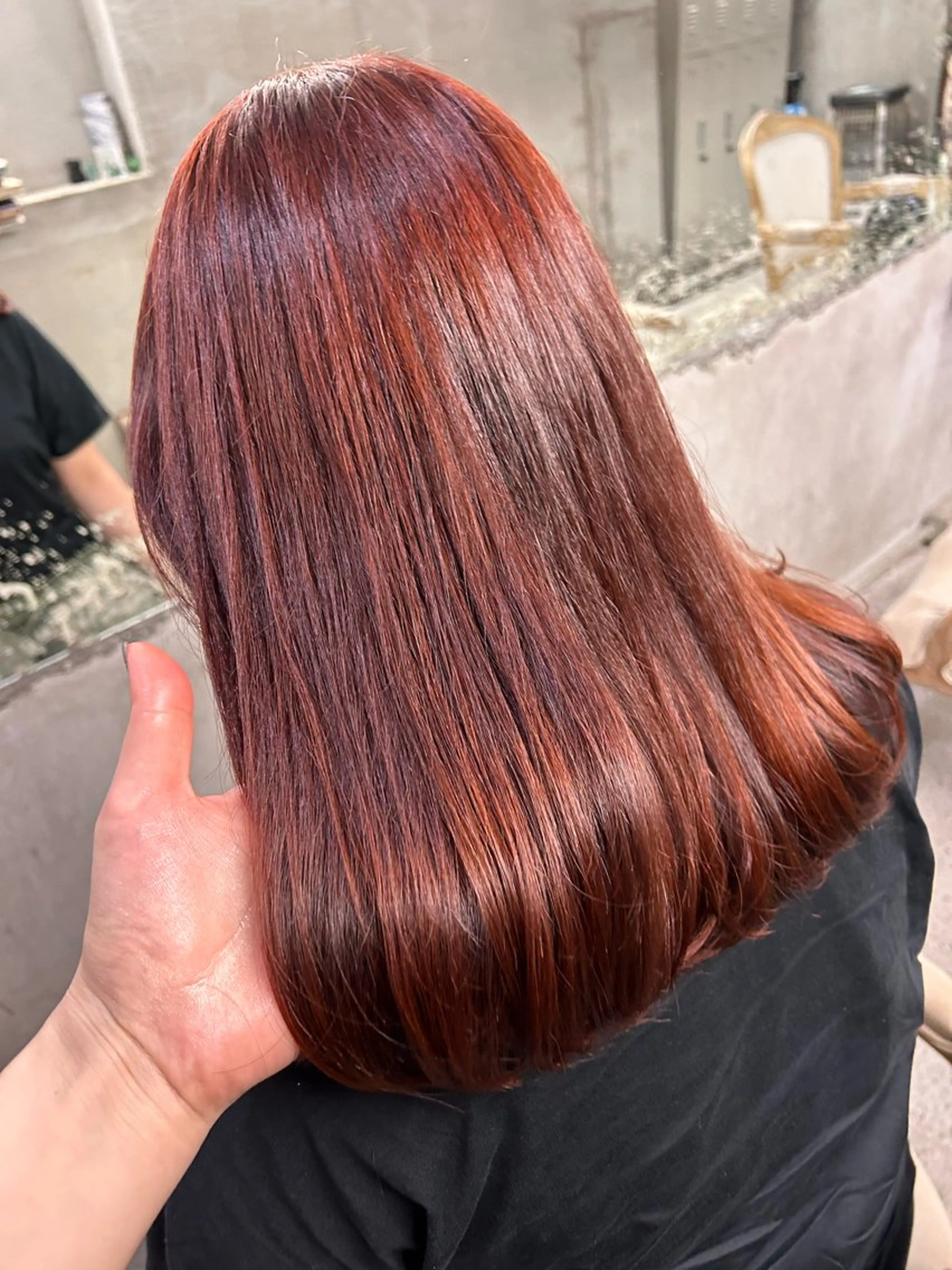 ミディアム カラー お任せヘア☘️☘️ 及川渚のヘアスタイル