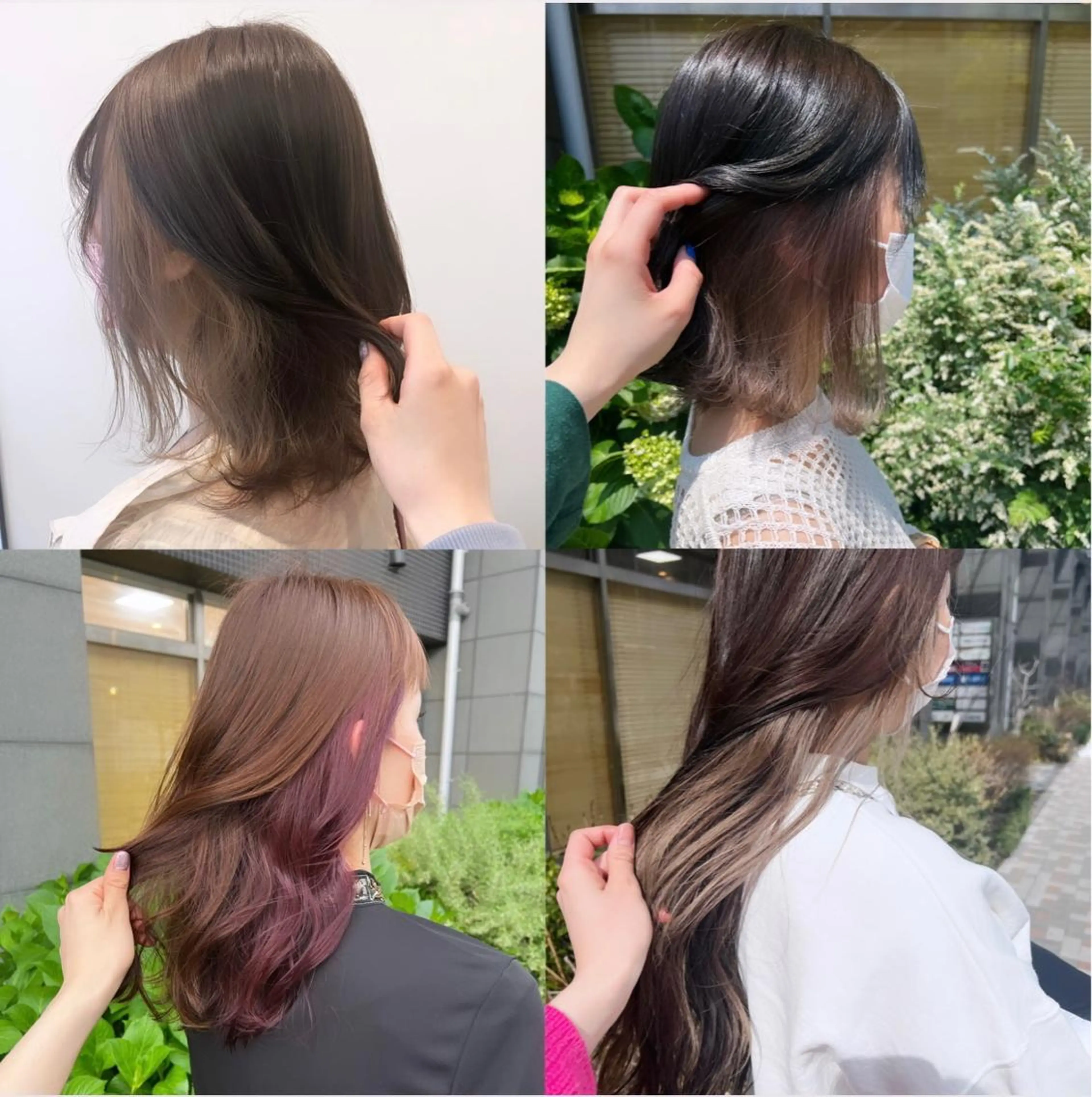 カラー インナーカラー SOYONなんば店 ／韓国風のヘアスタイル