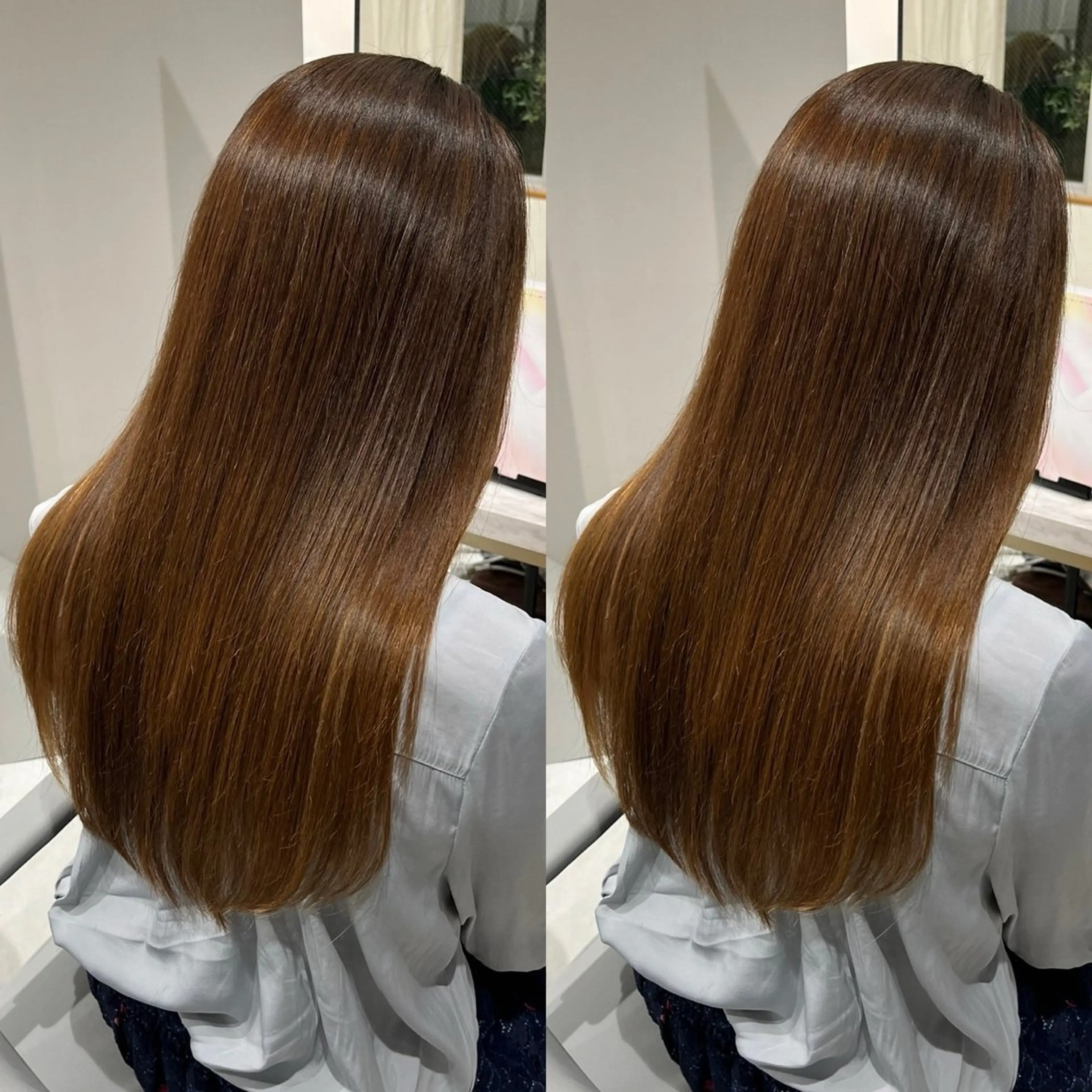 ロング カット ヘアカラー 縮毛矯正 トリートメント 銀座⭐️髪質改善⭐️ 平中　留生のヘアスタイル