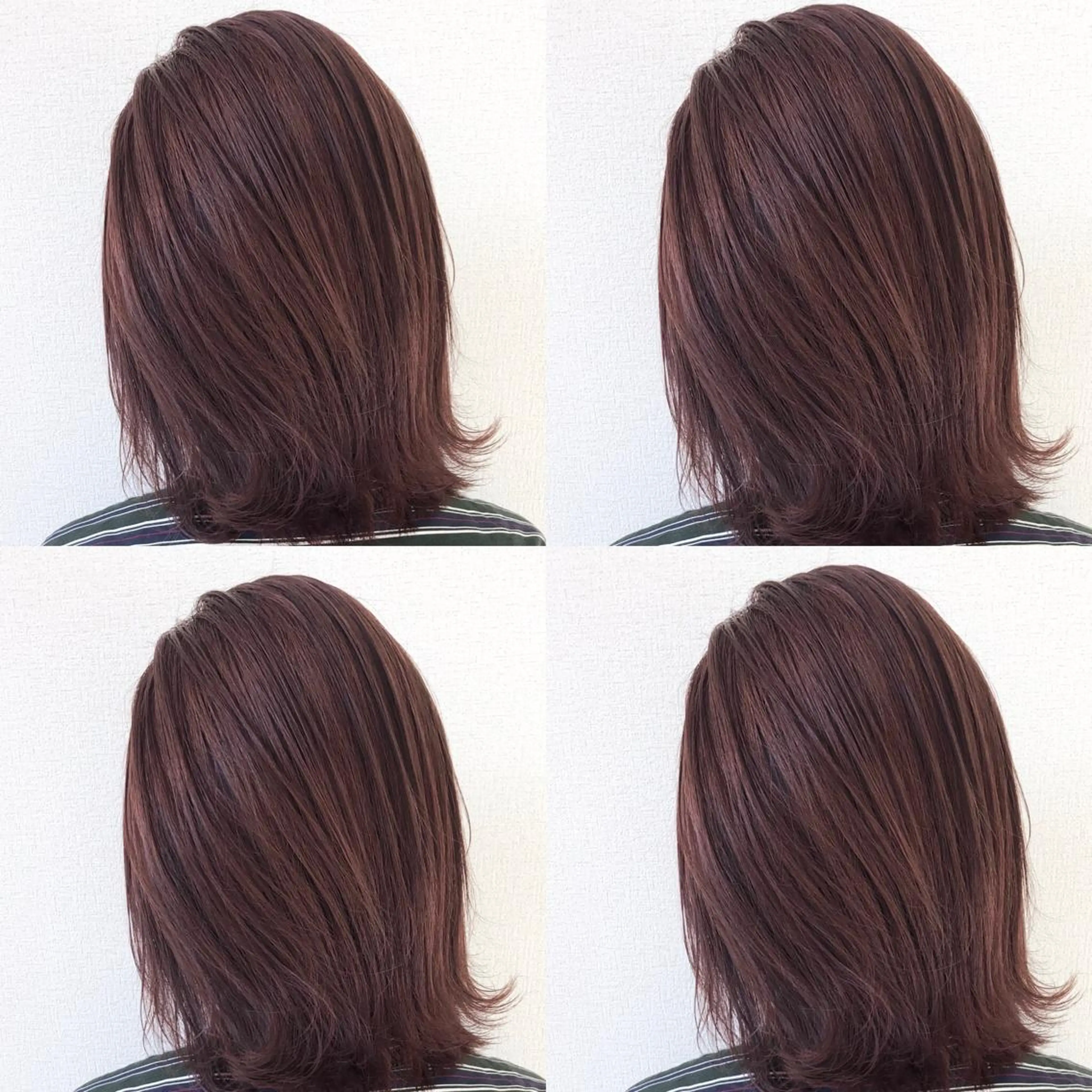 ミディアム カラー ヘアカラー Hanna by W_SALONのヘアスタイル