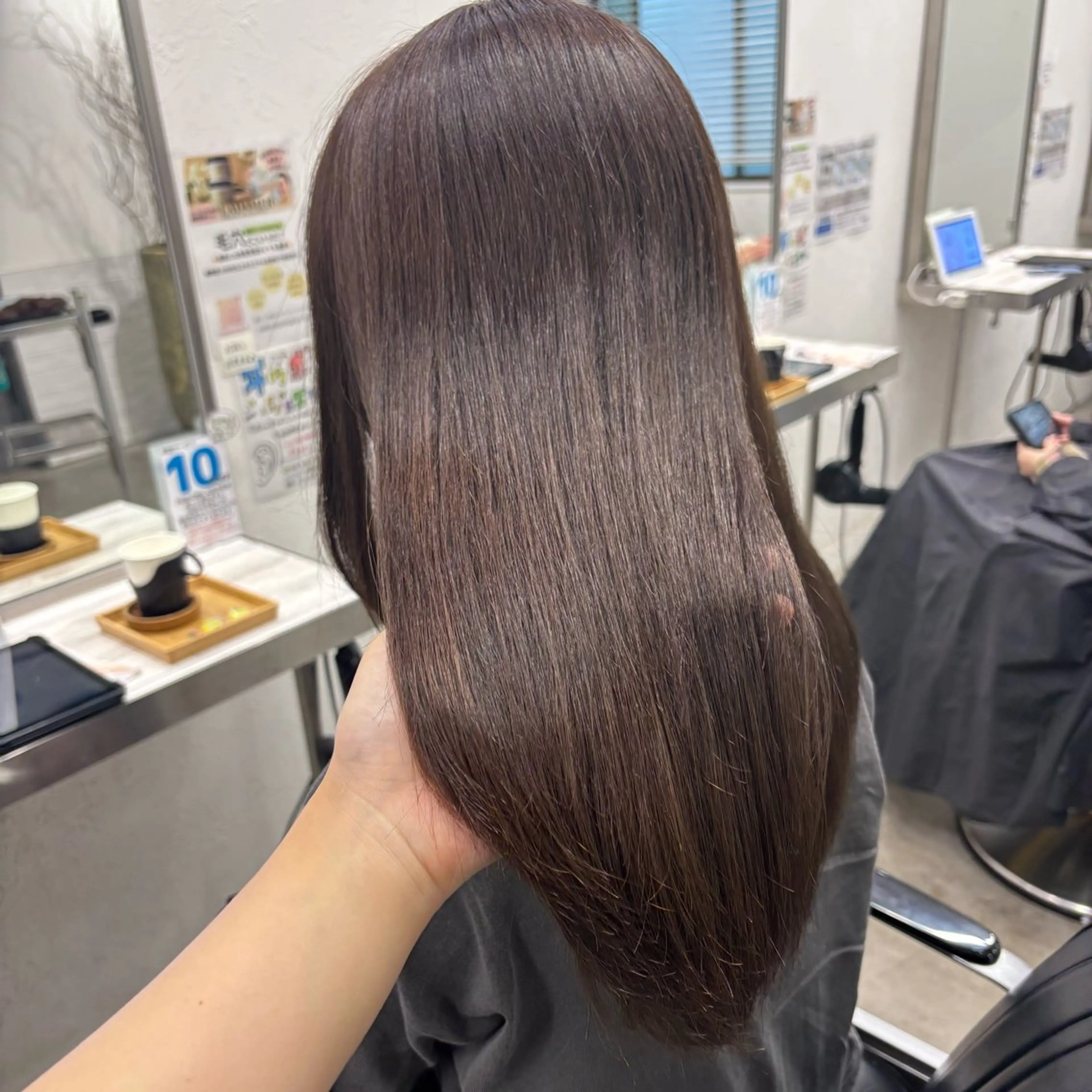 セミロング カラー カット ヘアカラー トリートメント 髪質改善/縮毛矯正/ 暖色カラー🎀🪞のヘアスタイル