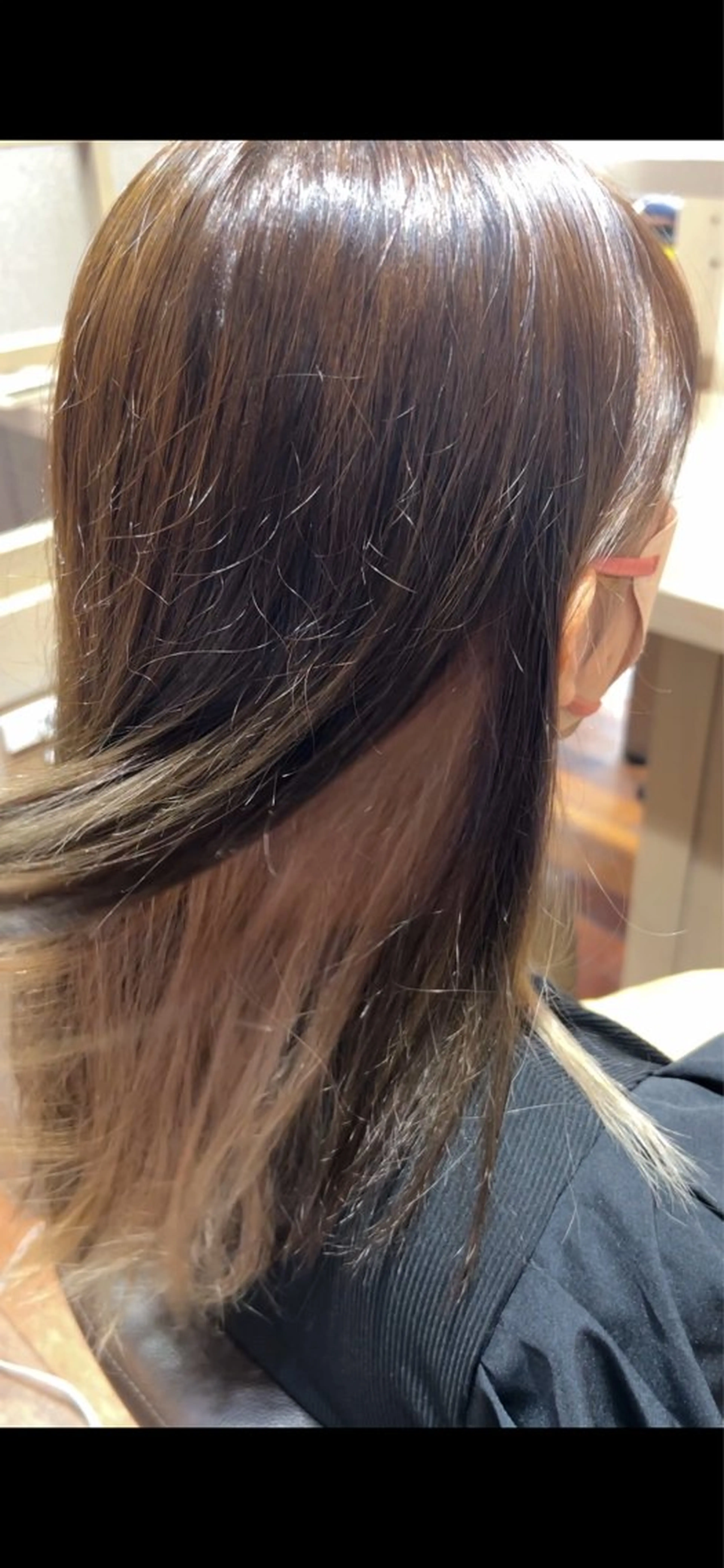 ロング カラー ベージュカラー ブラウンカラー ミルクティーベージュ 佐藤 翔空【艶 カラー/縮毛矯正】のヘアスタイル