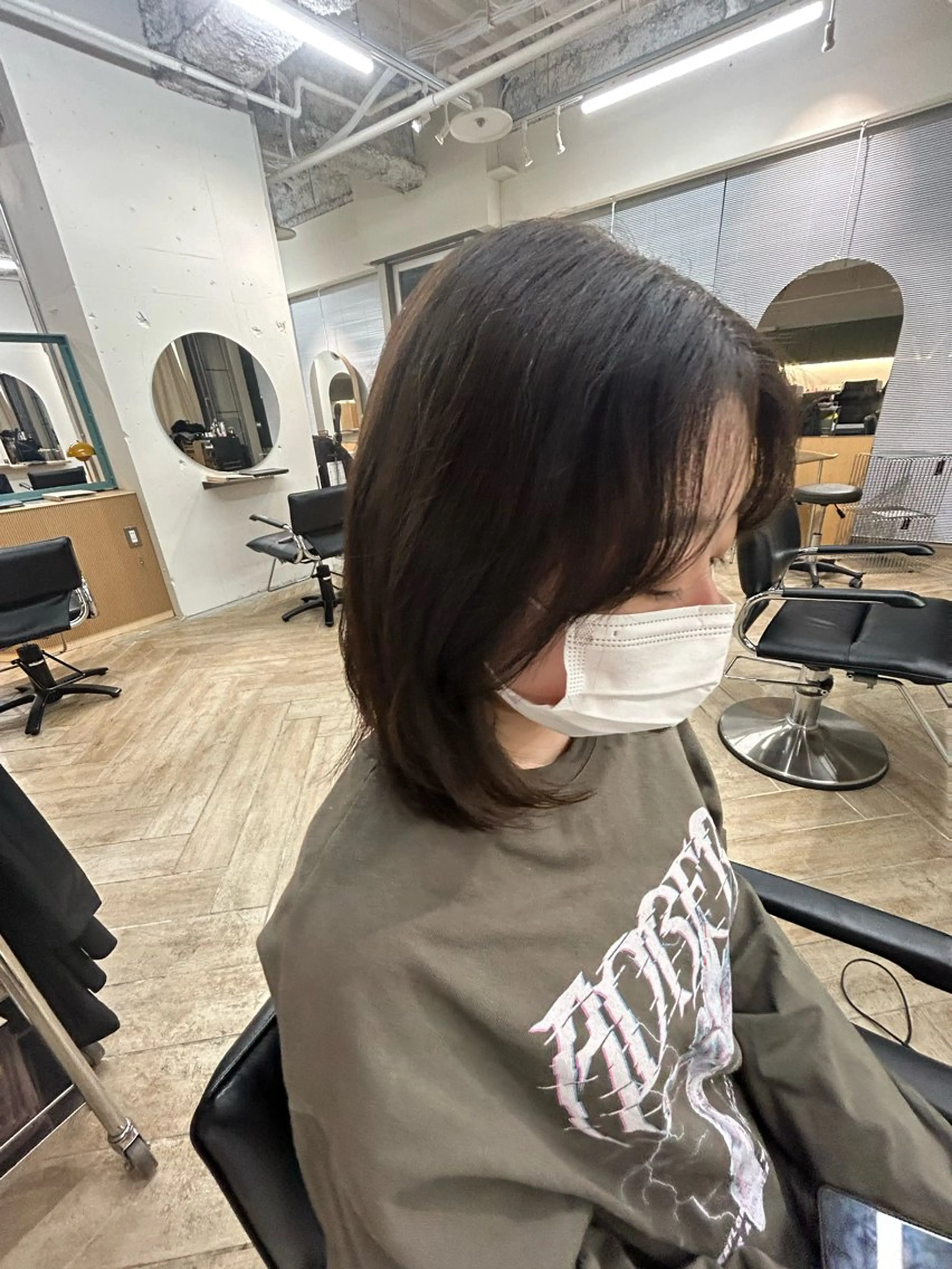 ミディアム カットモデル募集/ 万代/関谷　朋実のヘアスタイル