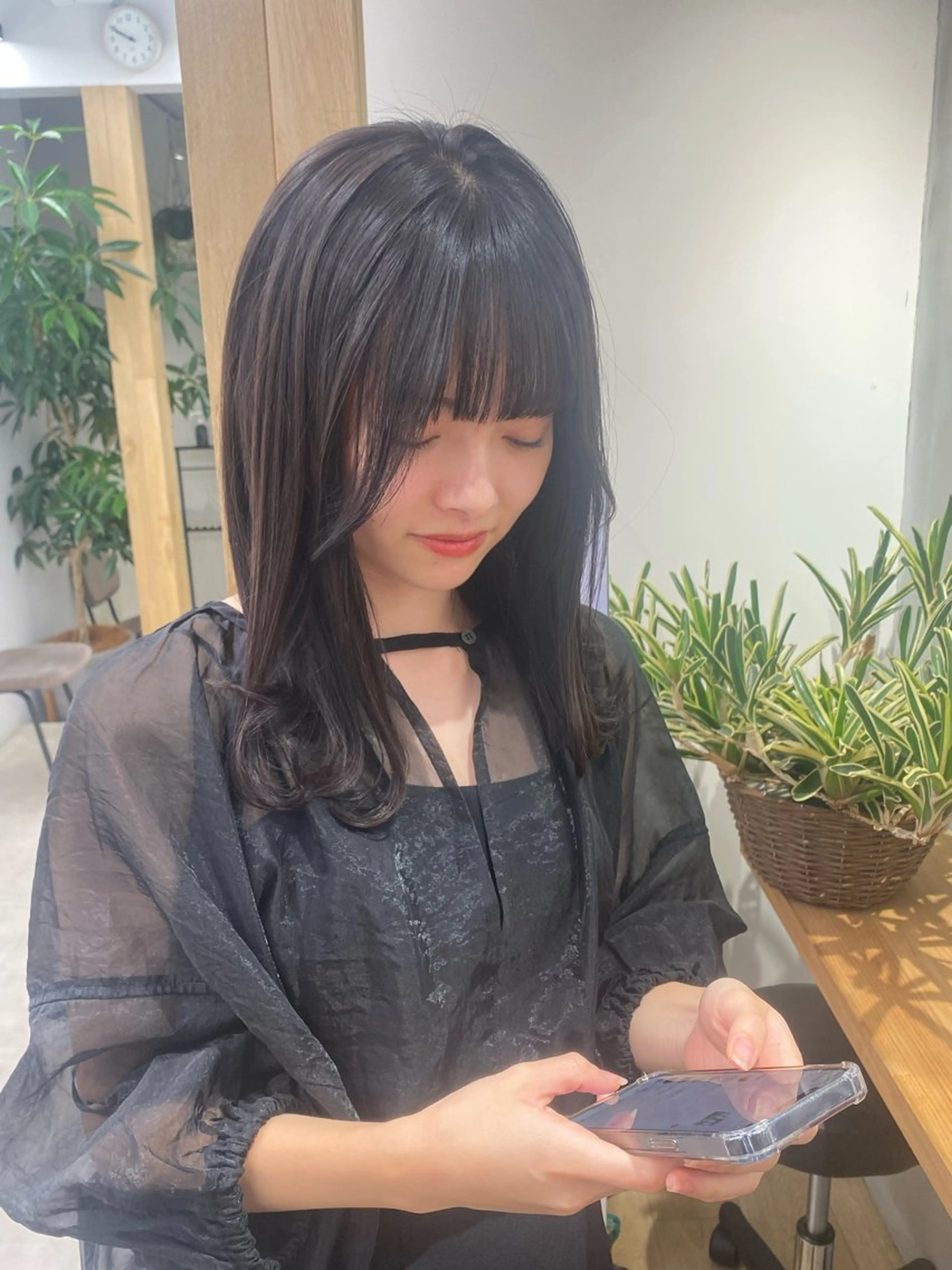 セミロング カラー カット ヘアカラー トリートメント noa/ 渋谷のヘアスタイル