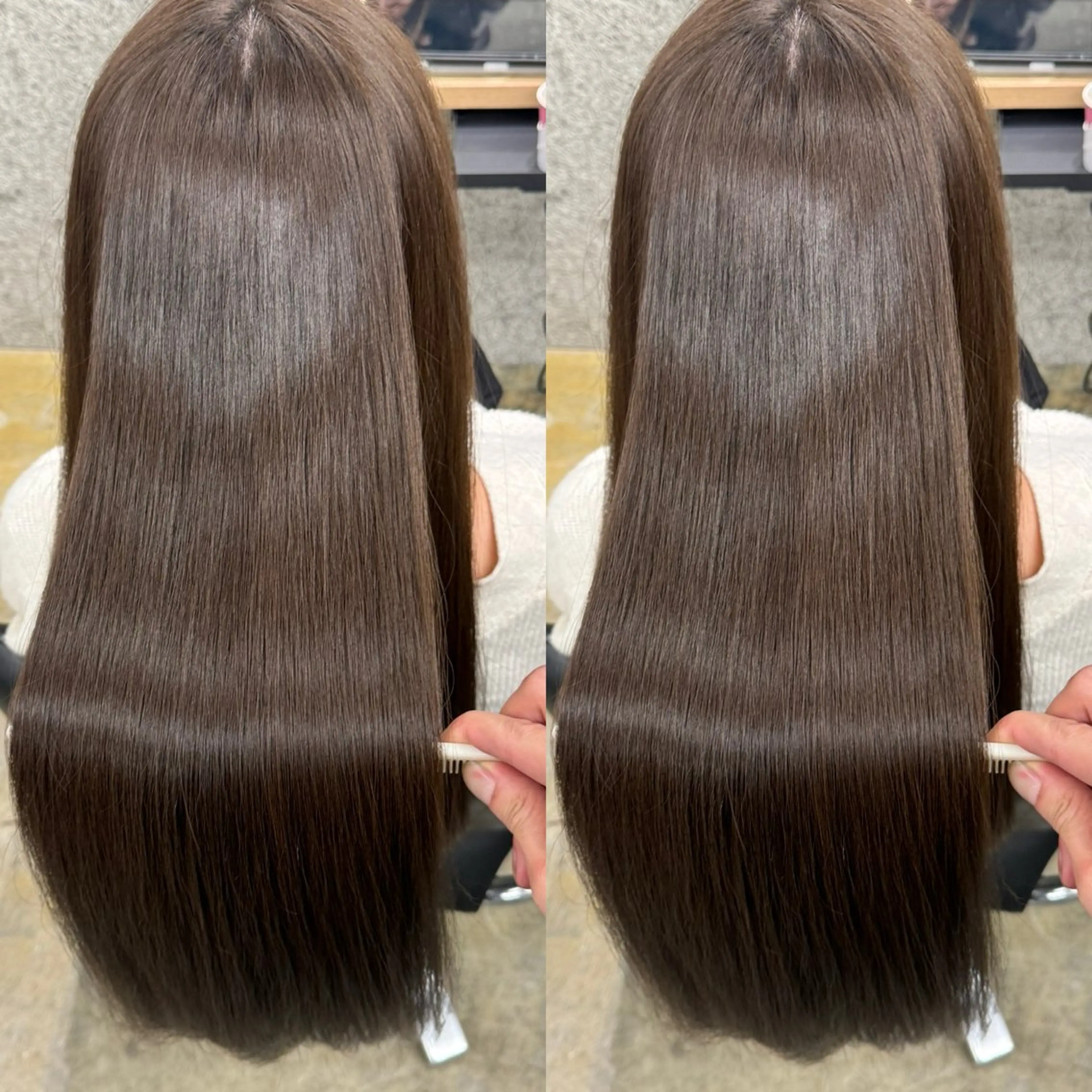 ロング カット ヘアカラー 縮毛矯正 トリートメント WERULE pivot cross店所属・髪質改善/岡崎 亮のヘアスタイル