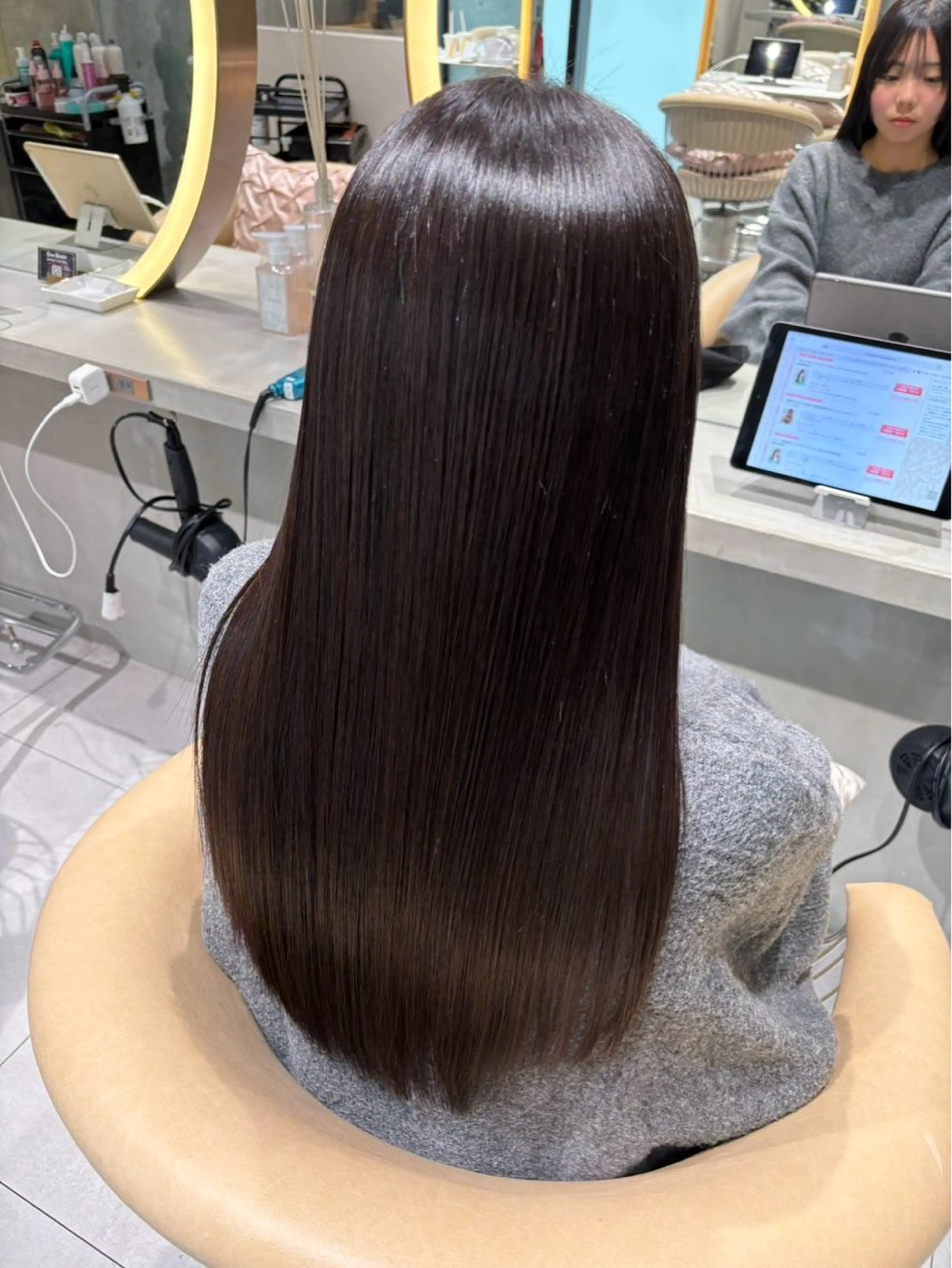 ロング 縮毛矯正 🫧髪質改善 🫧かずやのヘアスタイル