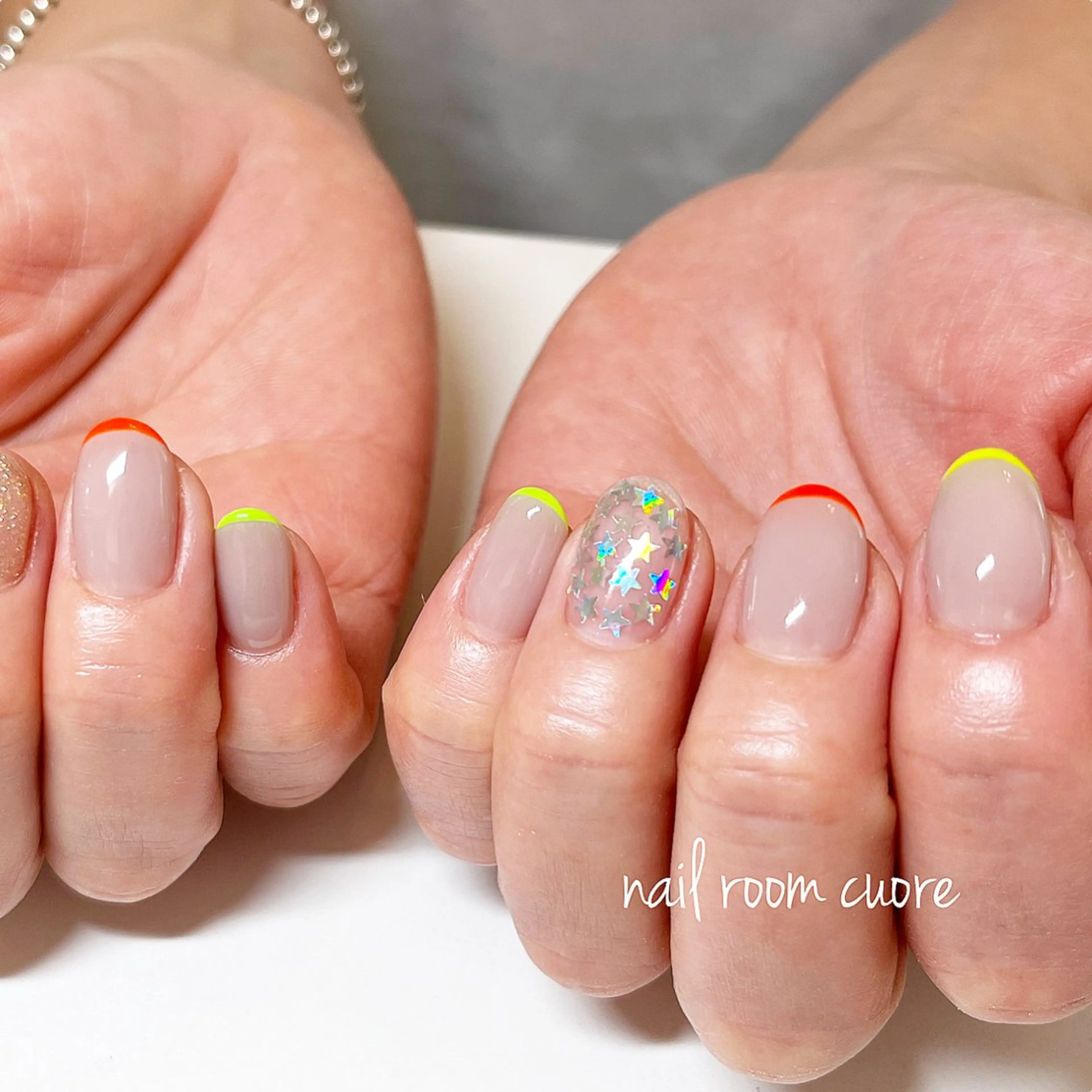 ネイル フレンチネイル ハンドネイル nail room  cuore所属・松尾 典子のネイルデザイン