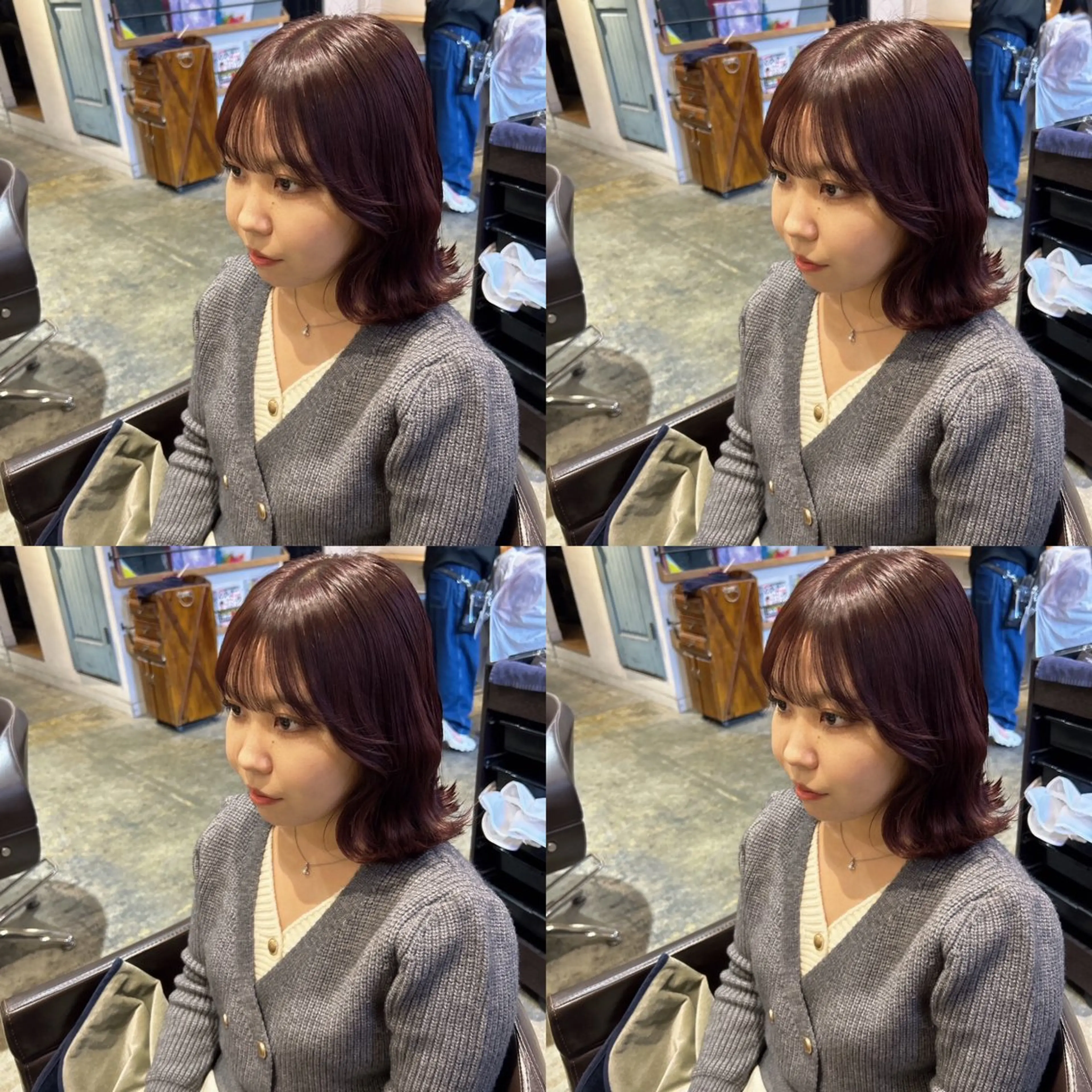 セミロング カラー 半個室/縮毛矯正 髪質改善🇰🇷早坂のヘアスタイル