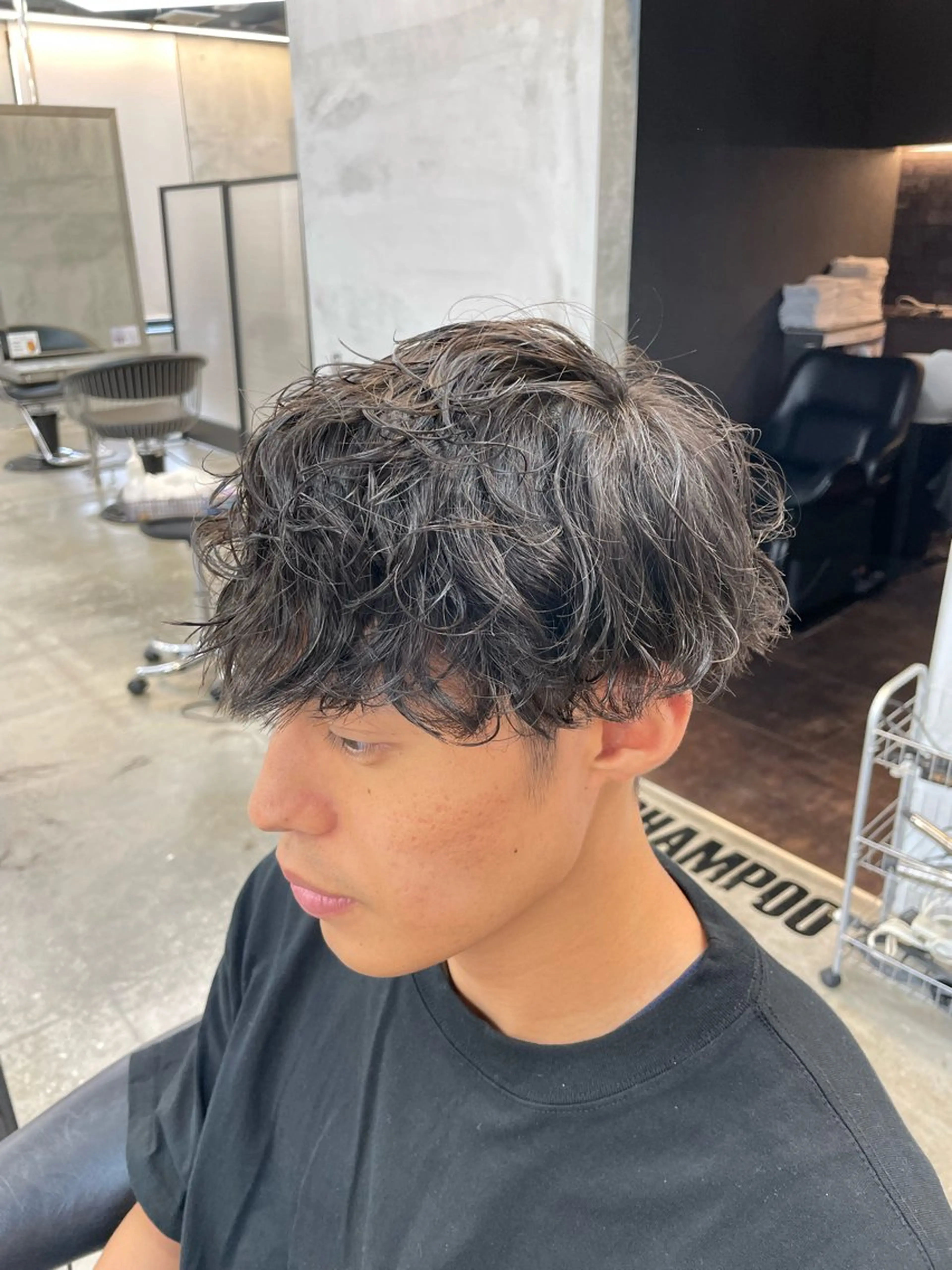 メンズ カット パーマ トリートメント メンズ🔥 松本明日翔のヘアスタイル
