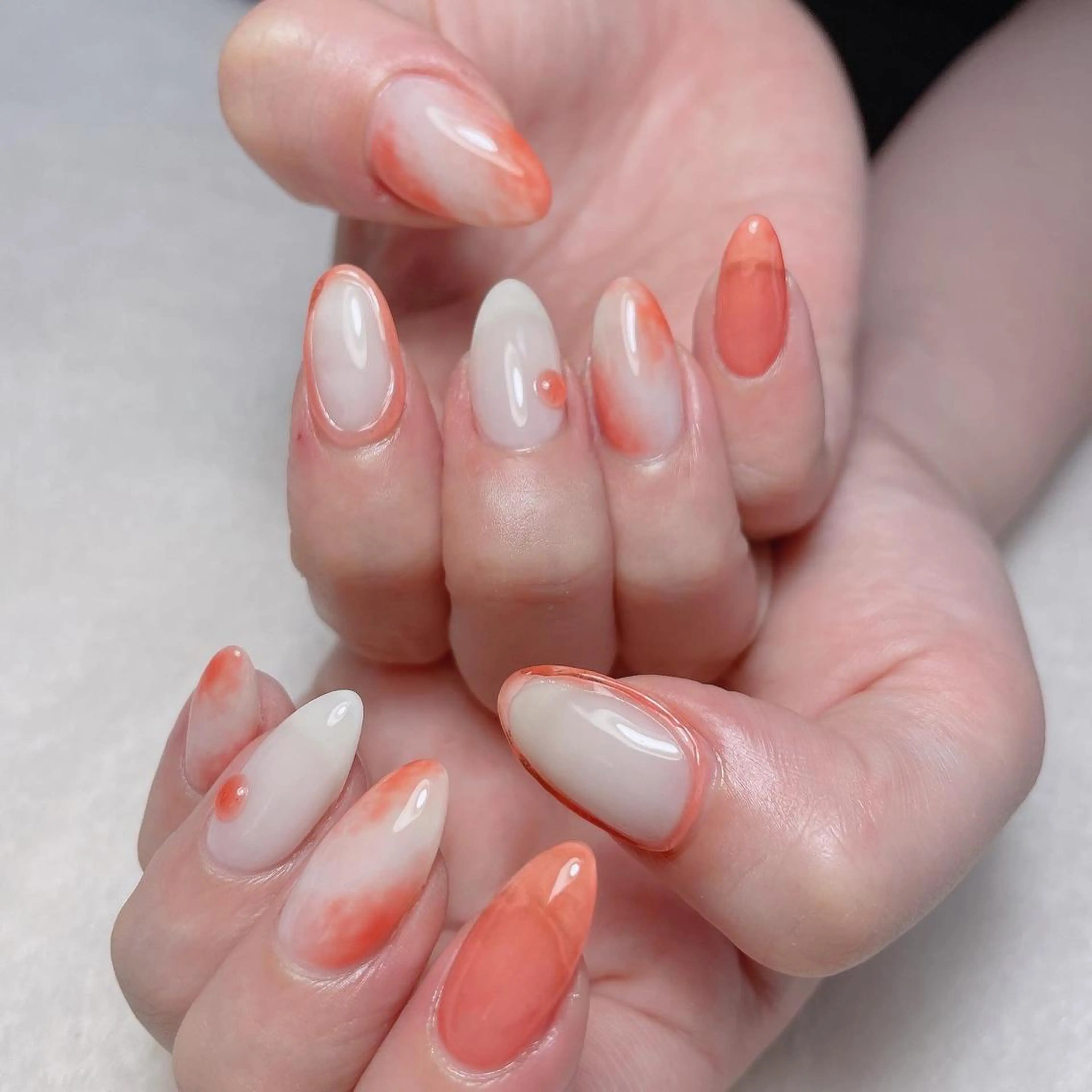 ネイル アートネイル ニュアンスネイル ハンドネイル kipinail 川﨑えりかのネイルデザイン