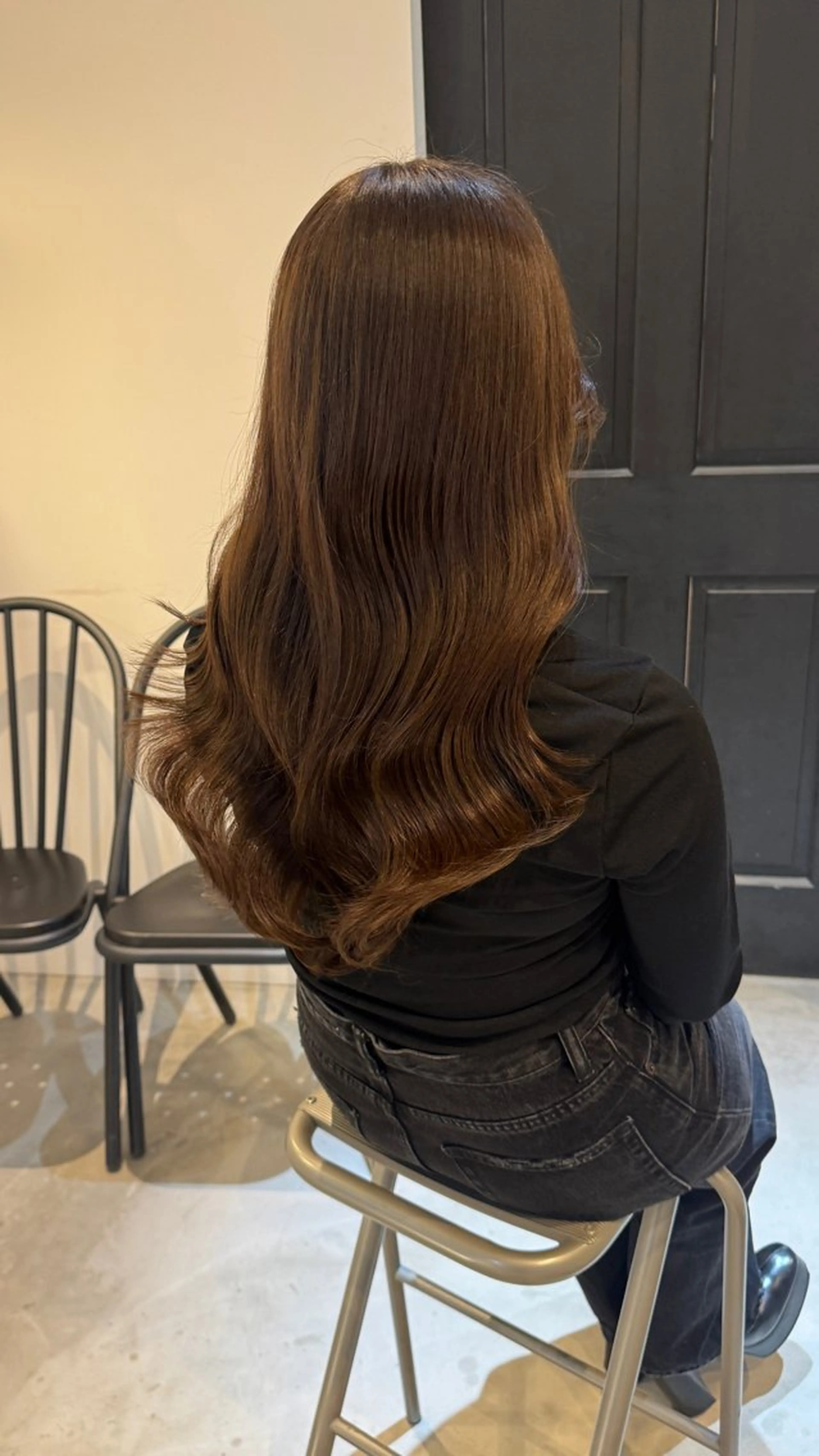 ロング カラー ブラウンカラー ヘアカラー トリートメント 華奈/オリーブ/ ベージュ/抜け感🥣のヘアスタイル