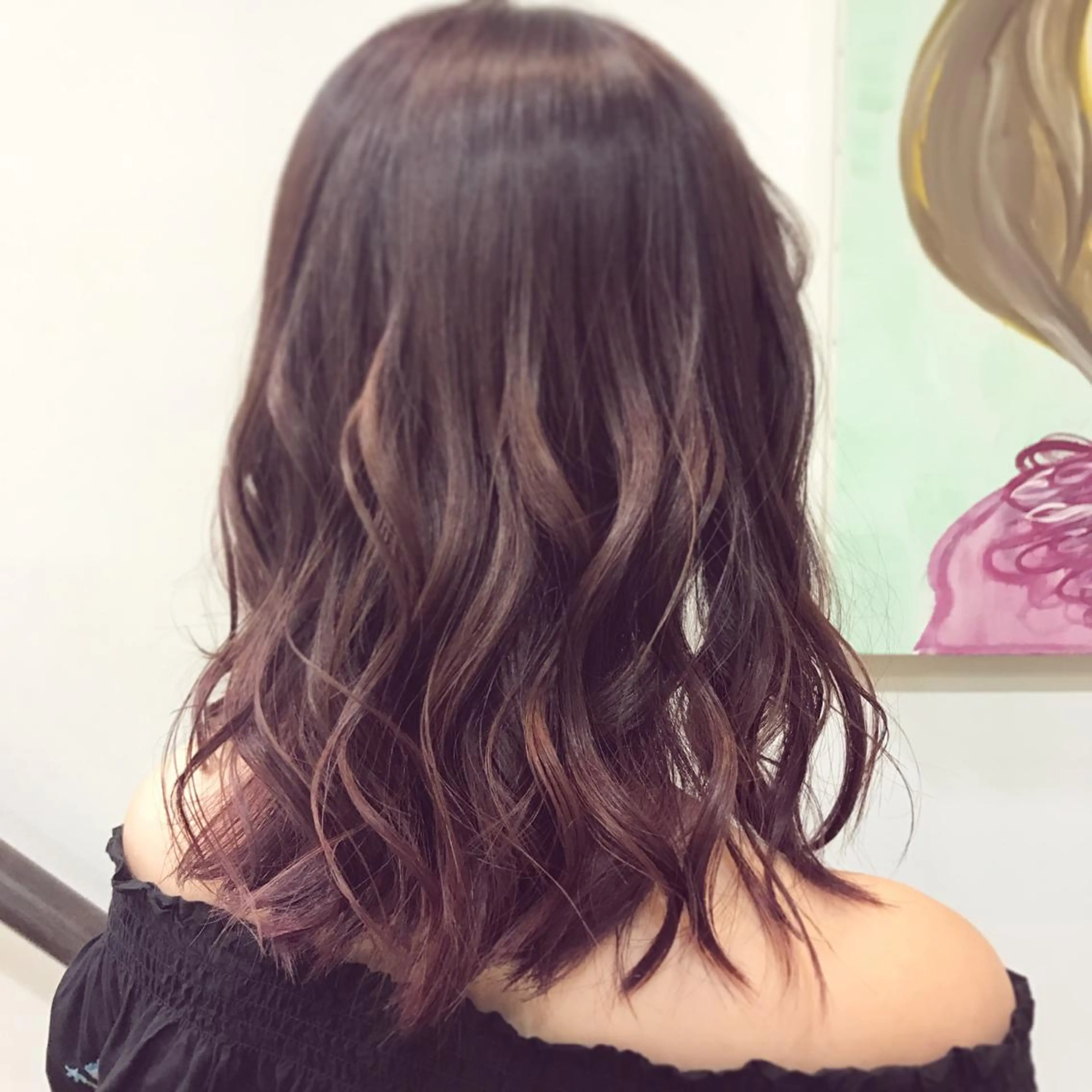 セミロング カラー メンズブリーチカラー /NAOのヘアスタイル