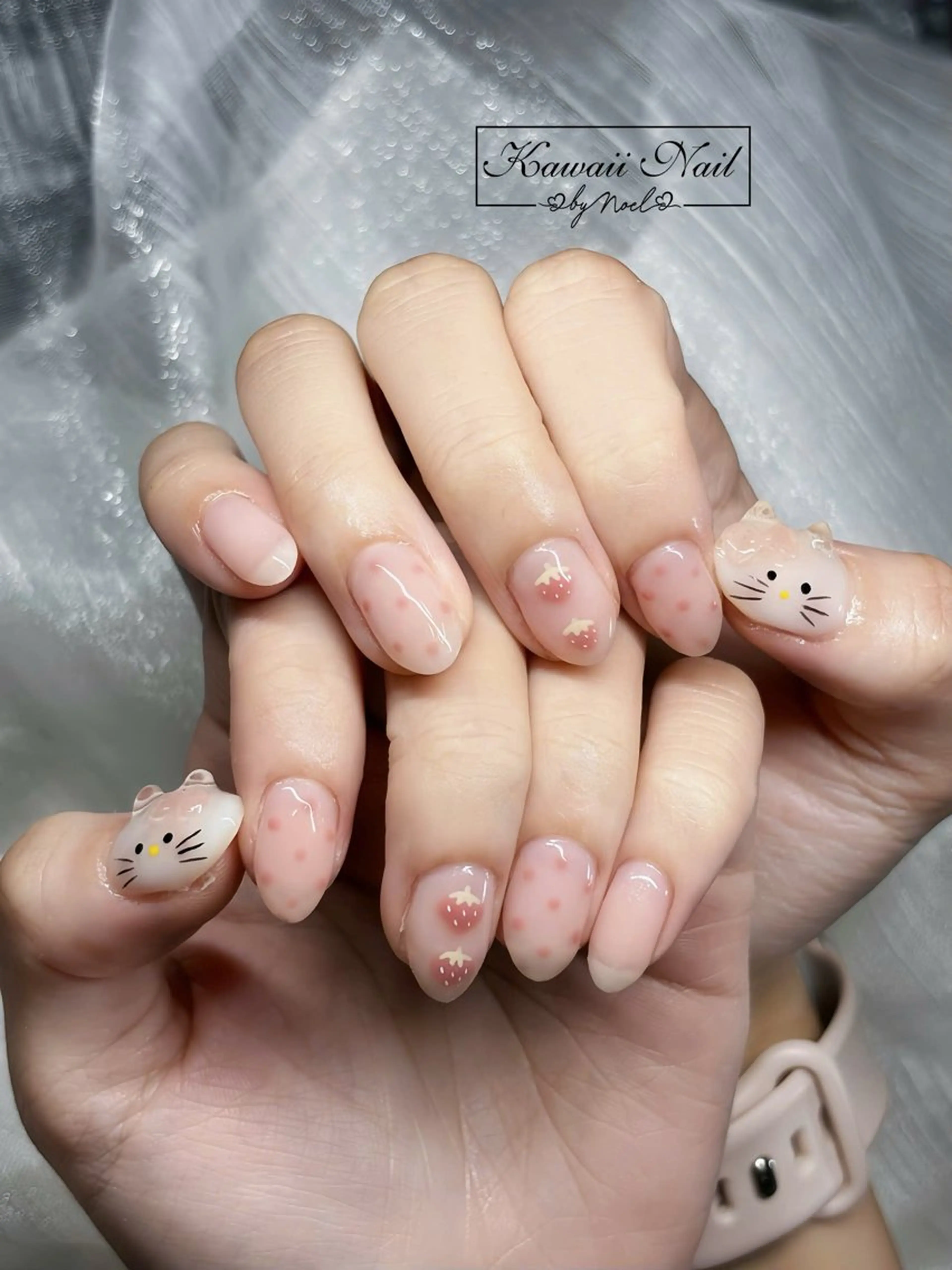 ネイル アートネイル フットネイル フレンチネイル ジェルネイル 韓国ネイル ハンドネイル Kawaii Nail Salon所属・Kawaii-jp Tomisatoのネイルデザイン