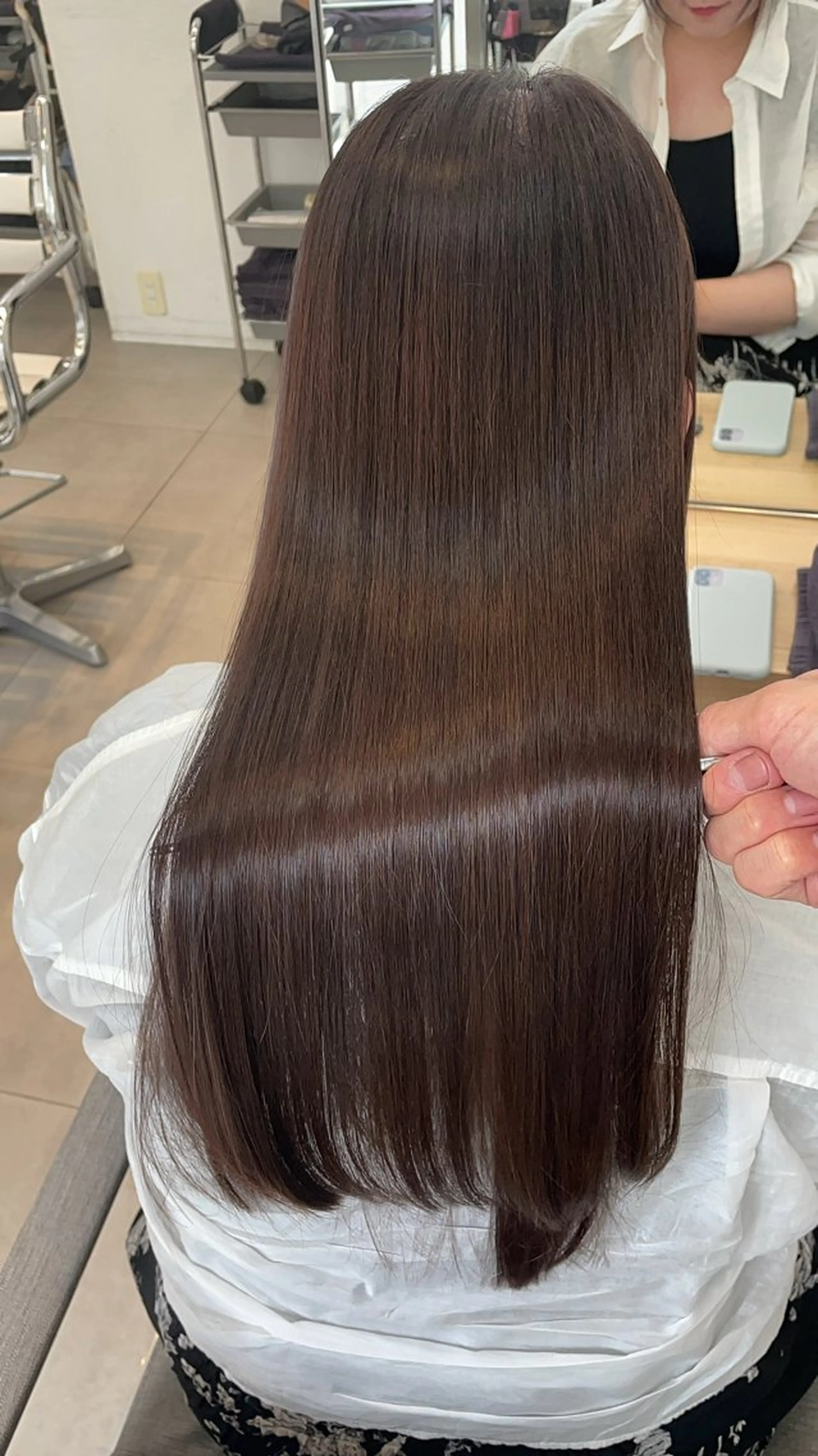 ロング カット 縮毛矯正 トリートメント ヘッドスパ ✨髪質改善✨美髪 矯正🫧小泉のヘアスタイル
